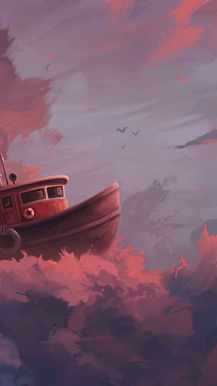 Обои облачное искусство, арт, цифровое искусство, живопись, облако в разрешении 720x1280