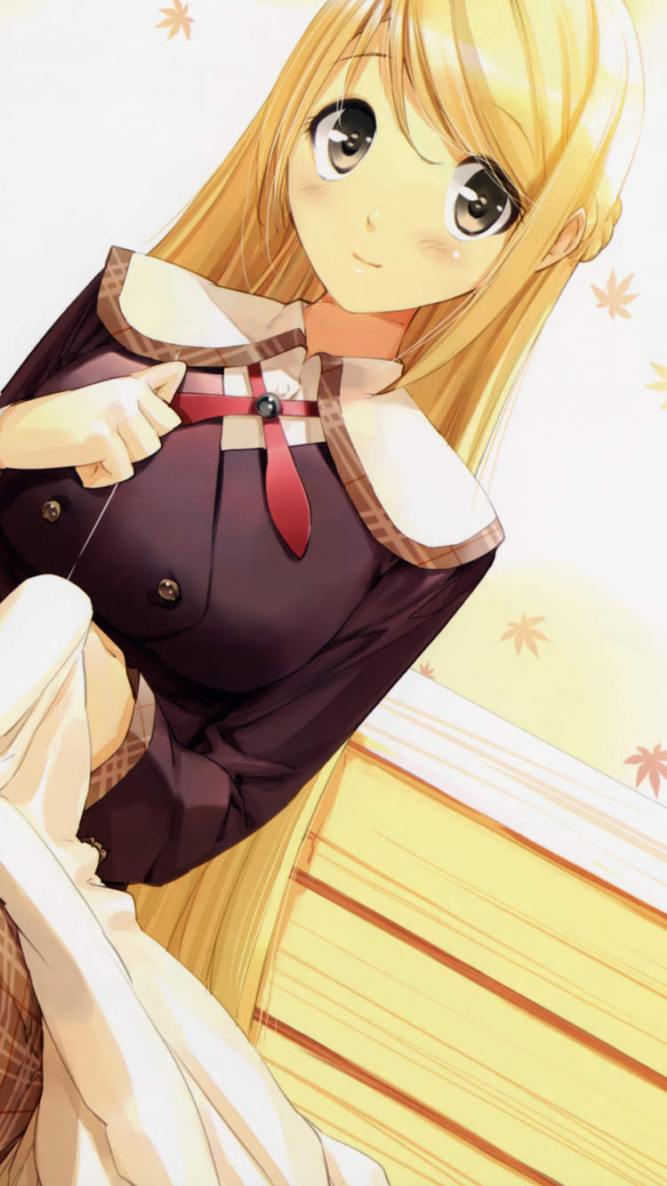 Обои аниме, Манга, мультфильм, длинные волосы, иллюстрация в разрешении 750x1334