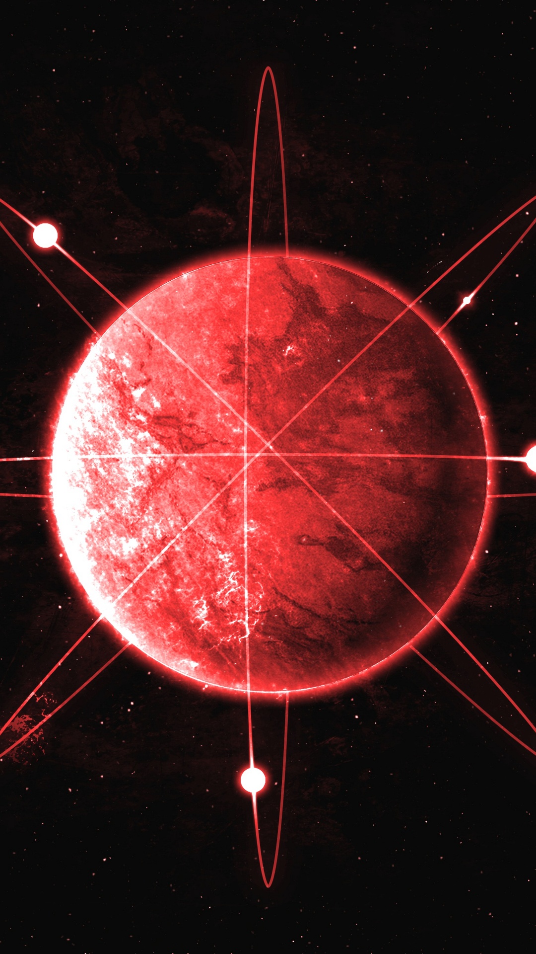 Обои космос, apple, круг, наука, смартфон в разрешении 1080x1920