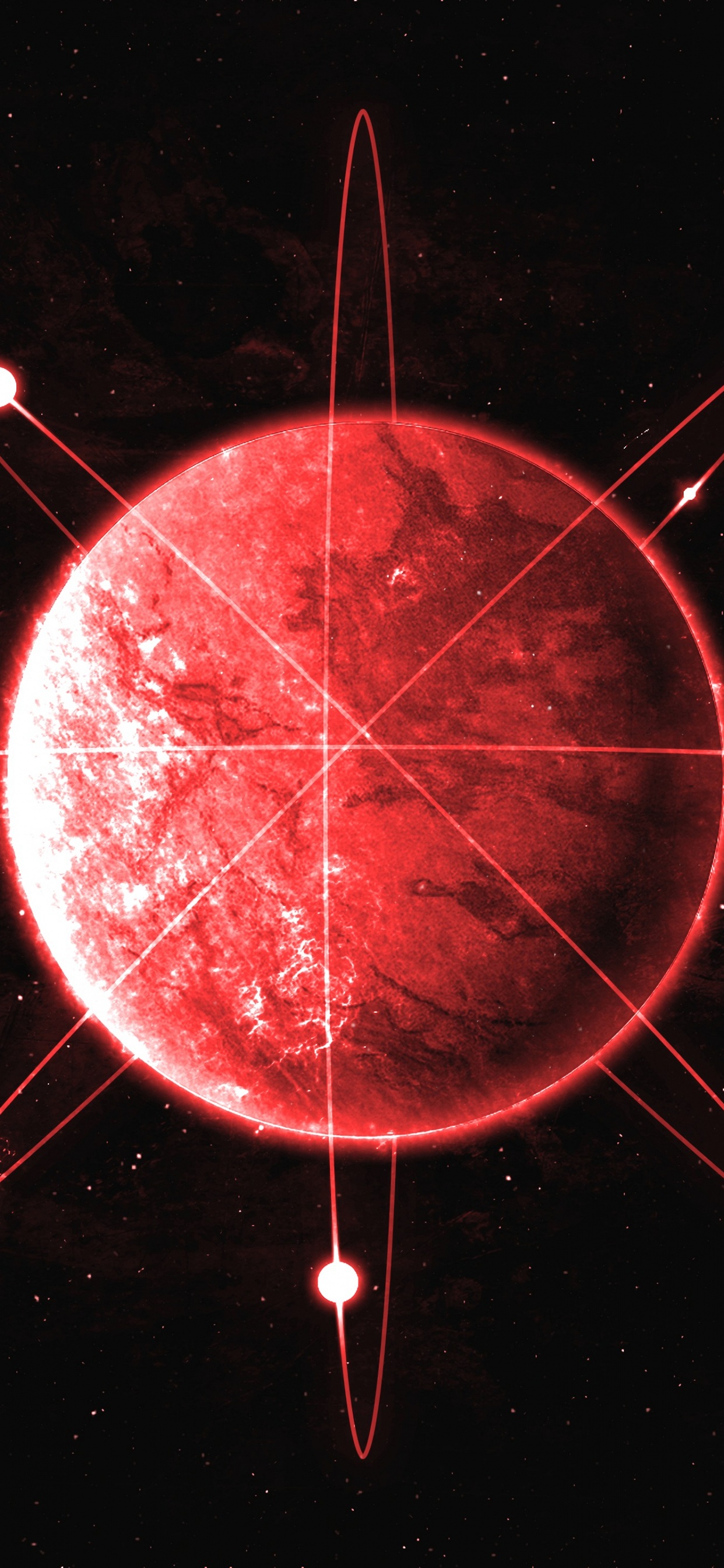 Обои космос, apple, круг, наука, смартфон в разрешении 1242x2688