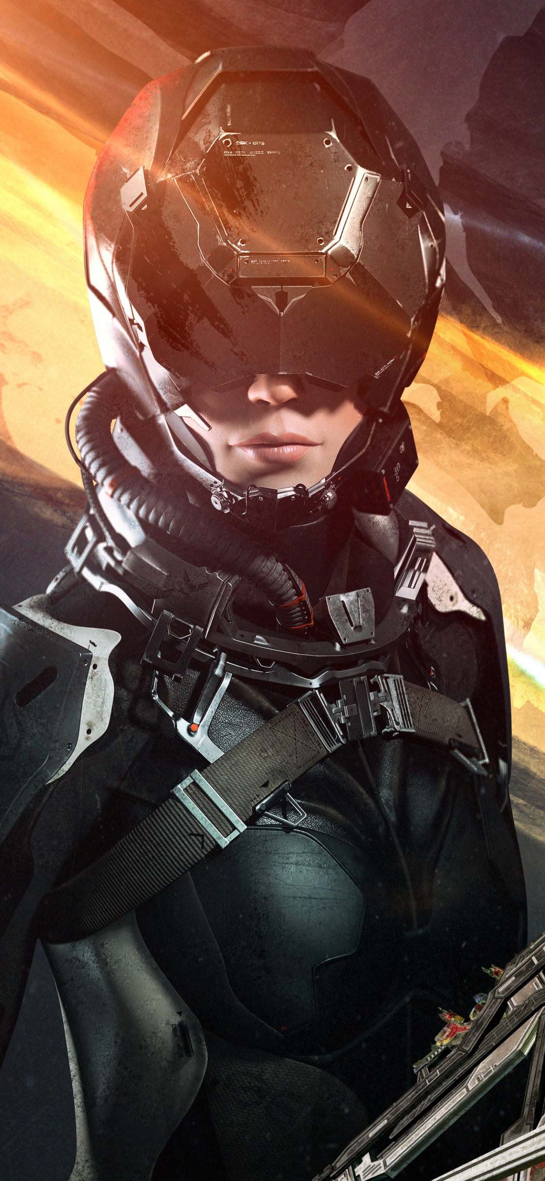 Обои вымышленный персонаж, игра-боевик, меха, боевик, приключенческая игра в разрешении 1125x2436