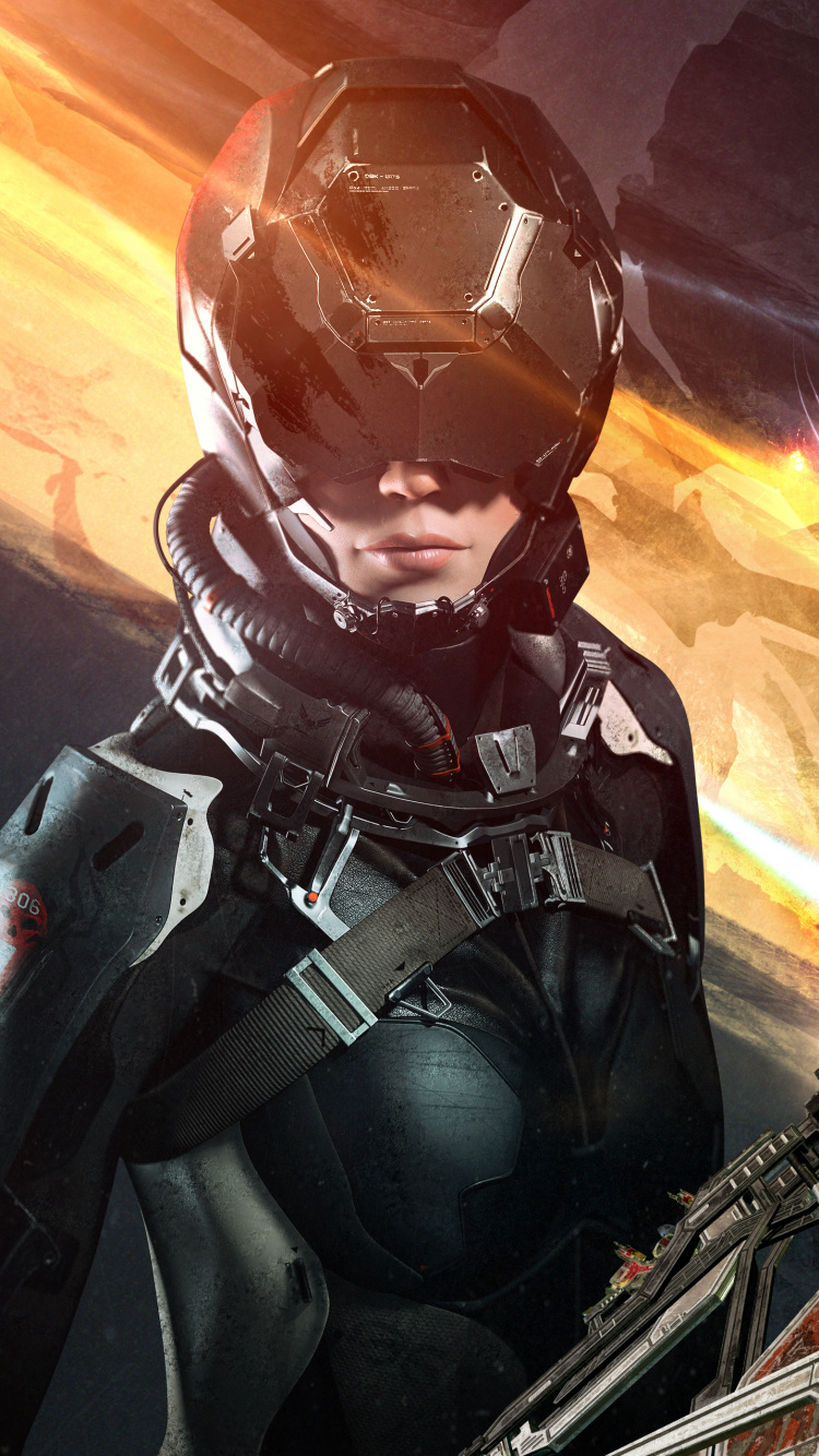 Обои вымышленный персонаж, игра-боевик, меха, боевик, приключенческая игра в разрешении 750x1334