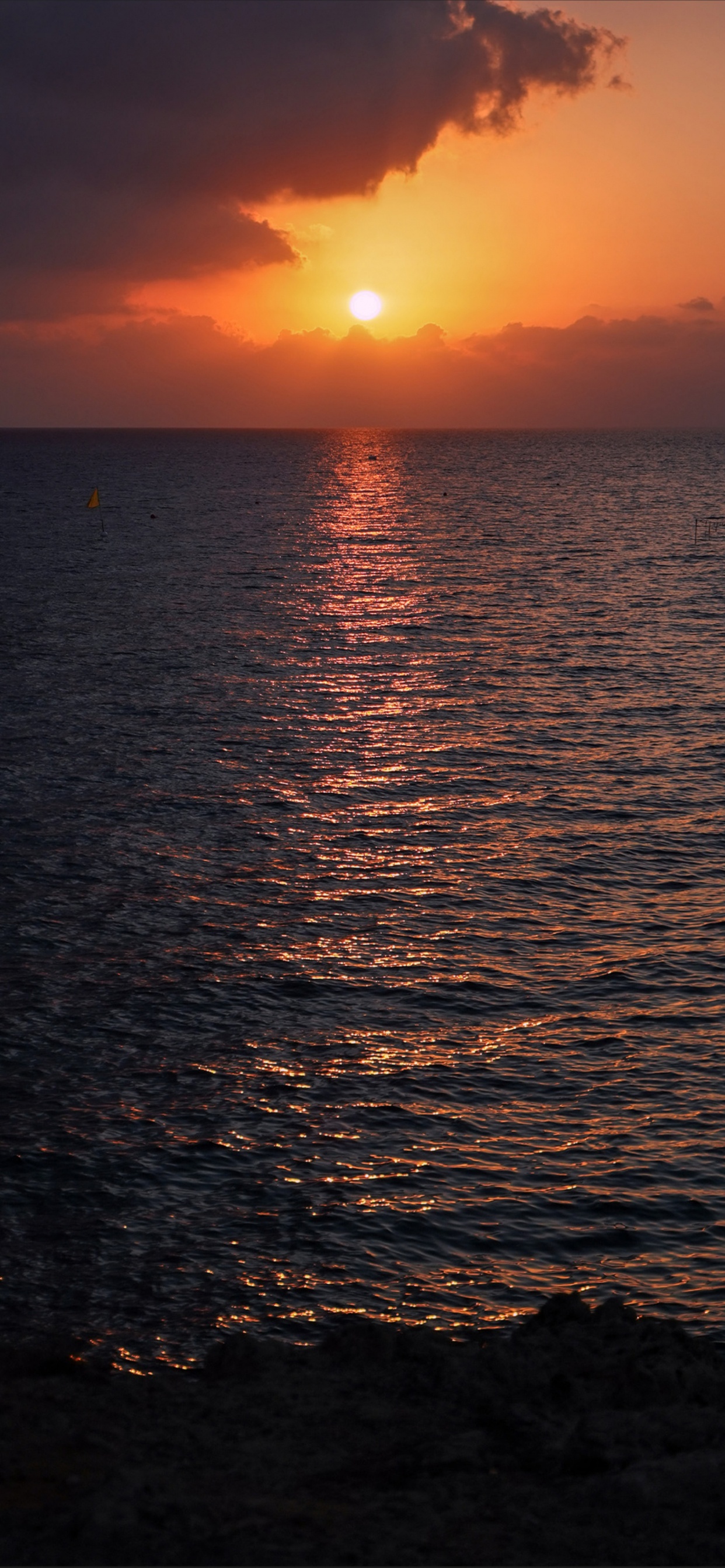 Обои море, вода, облако, атмосфера, гидроресурсы в разрешении 1242x2688