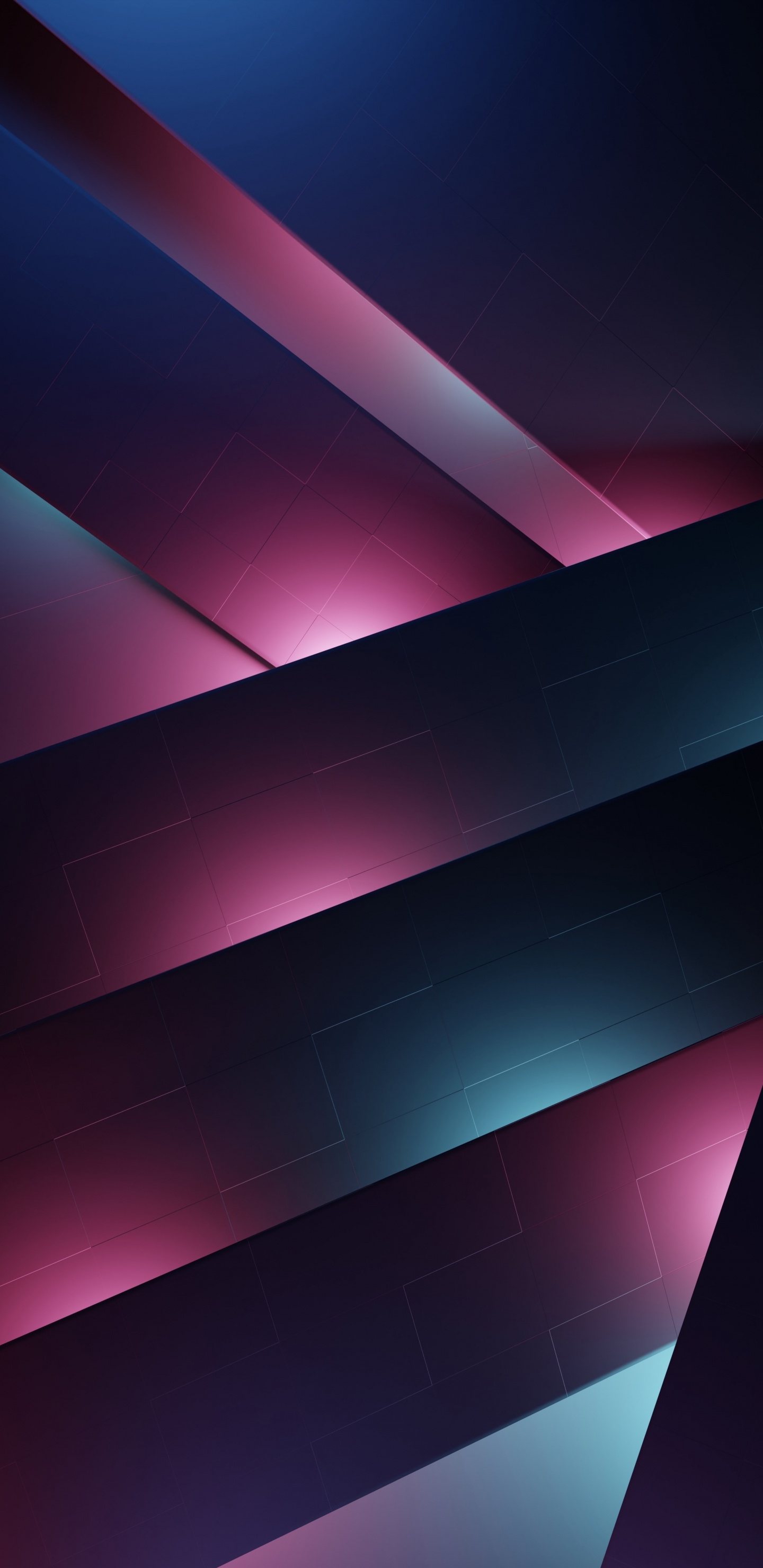 Обои свет, угол, красочность, пурпур, Фиолетовый в разрешении 1440x2960