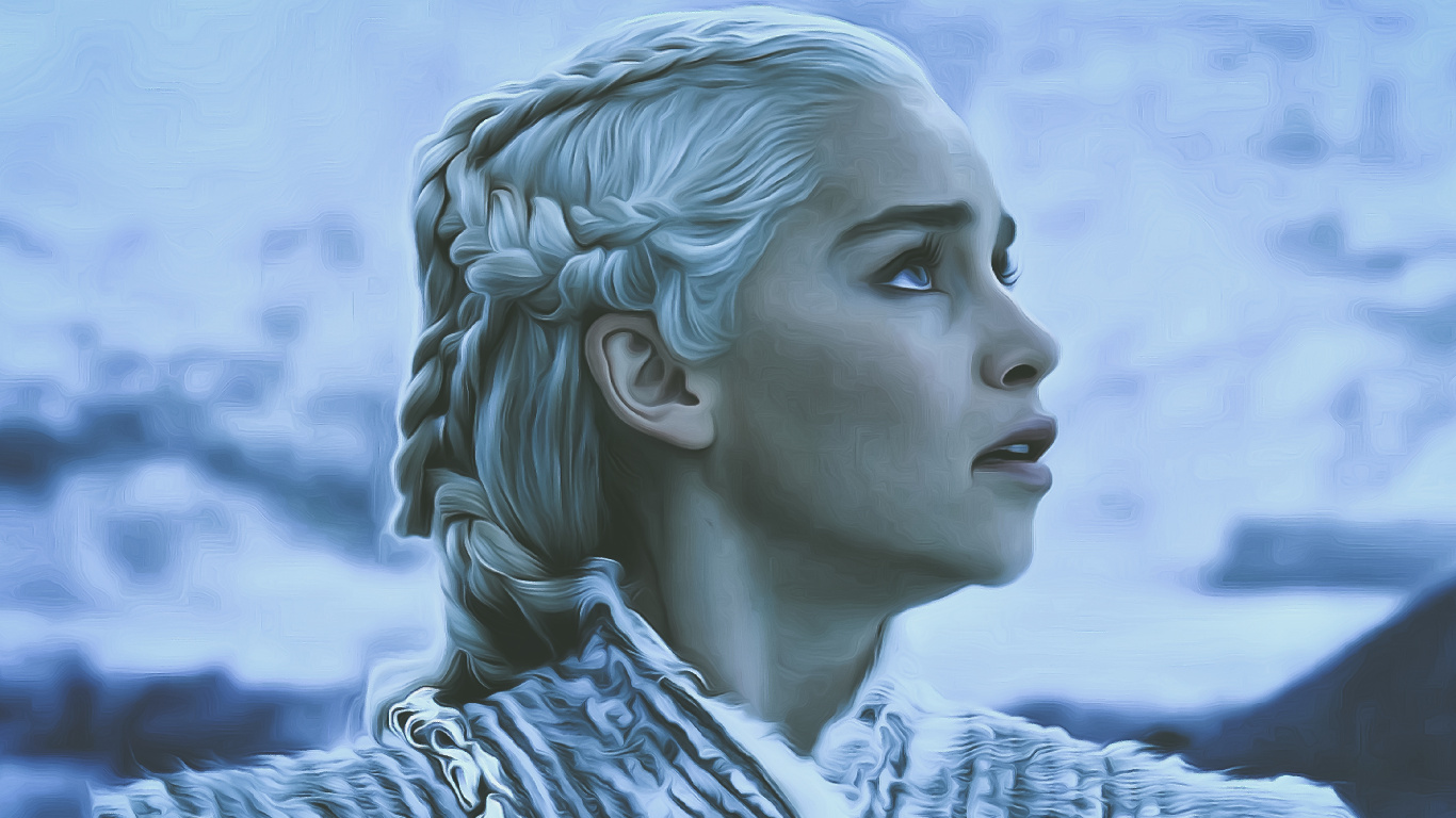 Обои дейенерис таргариен, Игра престолов, Джон Сноу, Дом Таргариенов, Игра Престолов - 8 сезон в разрешении 1366x768