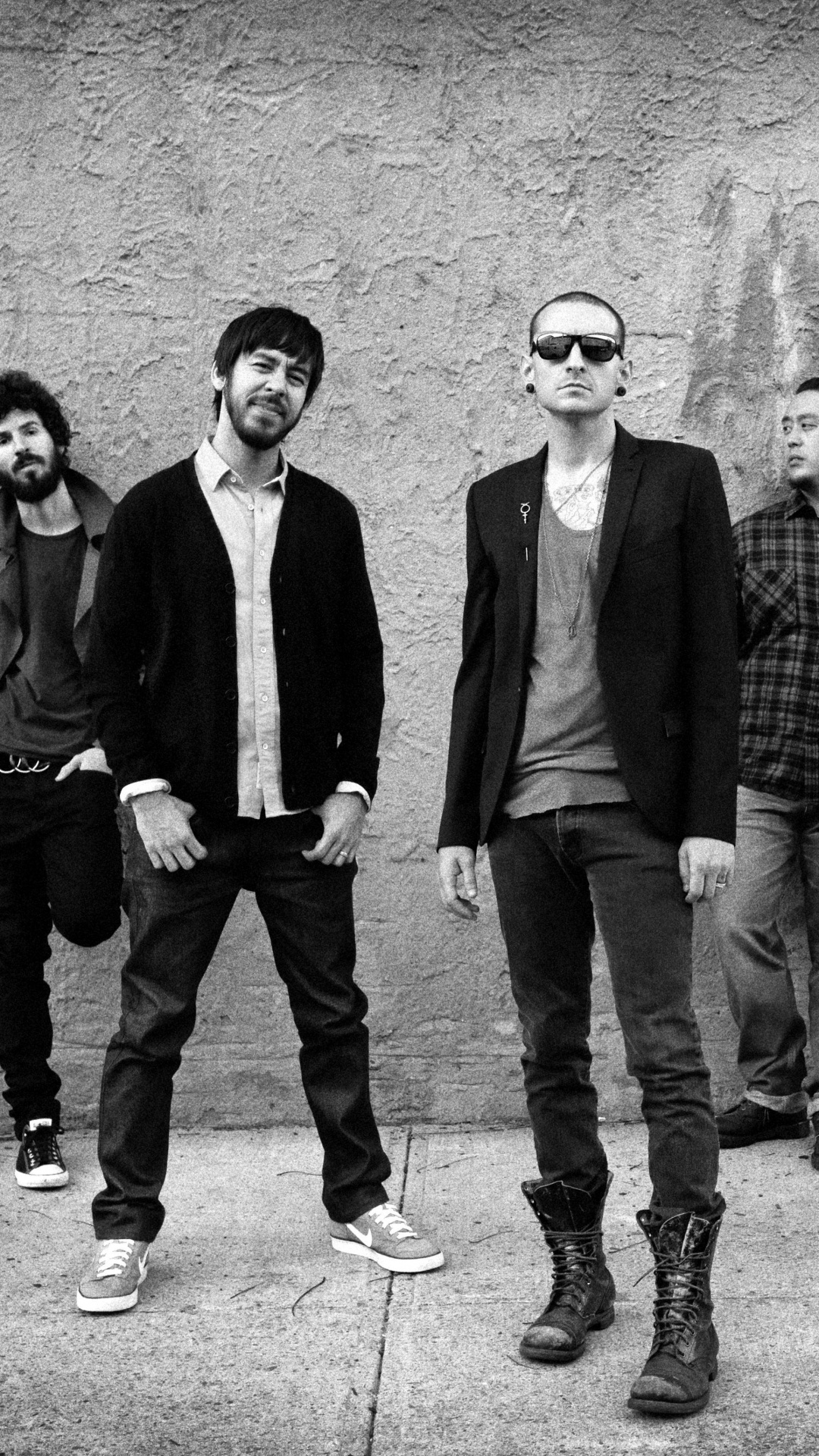 Обои музыкальный ансамбль, социальная группа, стояние, снимок, Hybrid Theory в разрешении 1080x1920