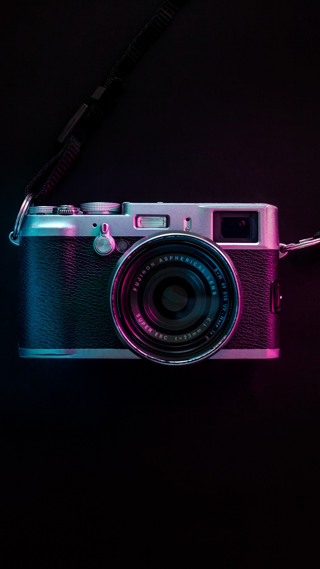 Обои камера, розовый, оптика камеры, Точка-и-снимай камеры, свет в разрешении 1080x1920