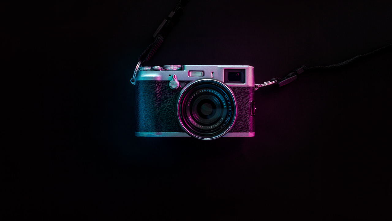 Обои камера, розовый, оптика камеры, Точка-и-снимай камеры, свет в разрешении 1280x720