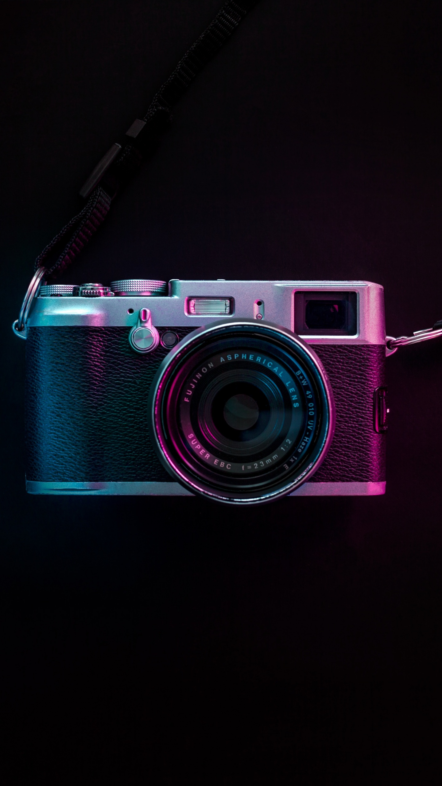 Обои камера, розовый, оптика камеры, Точка-и-снимай камеры, свет в разрешении 1440x2560