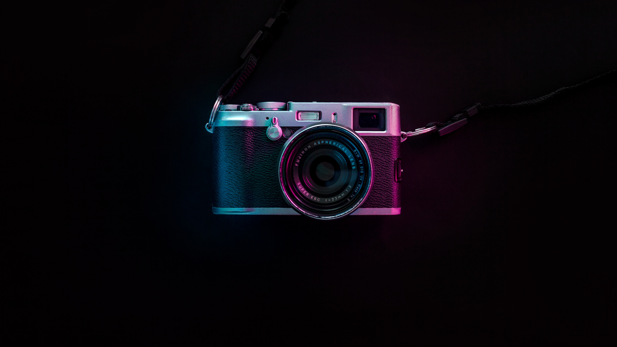 Обои камера, розовый, оптика камеры, Точка-и-снимай камеры, свет в разрешении 2560x1440