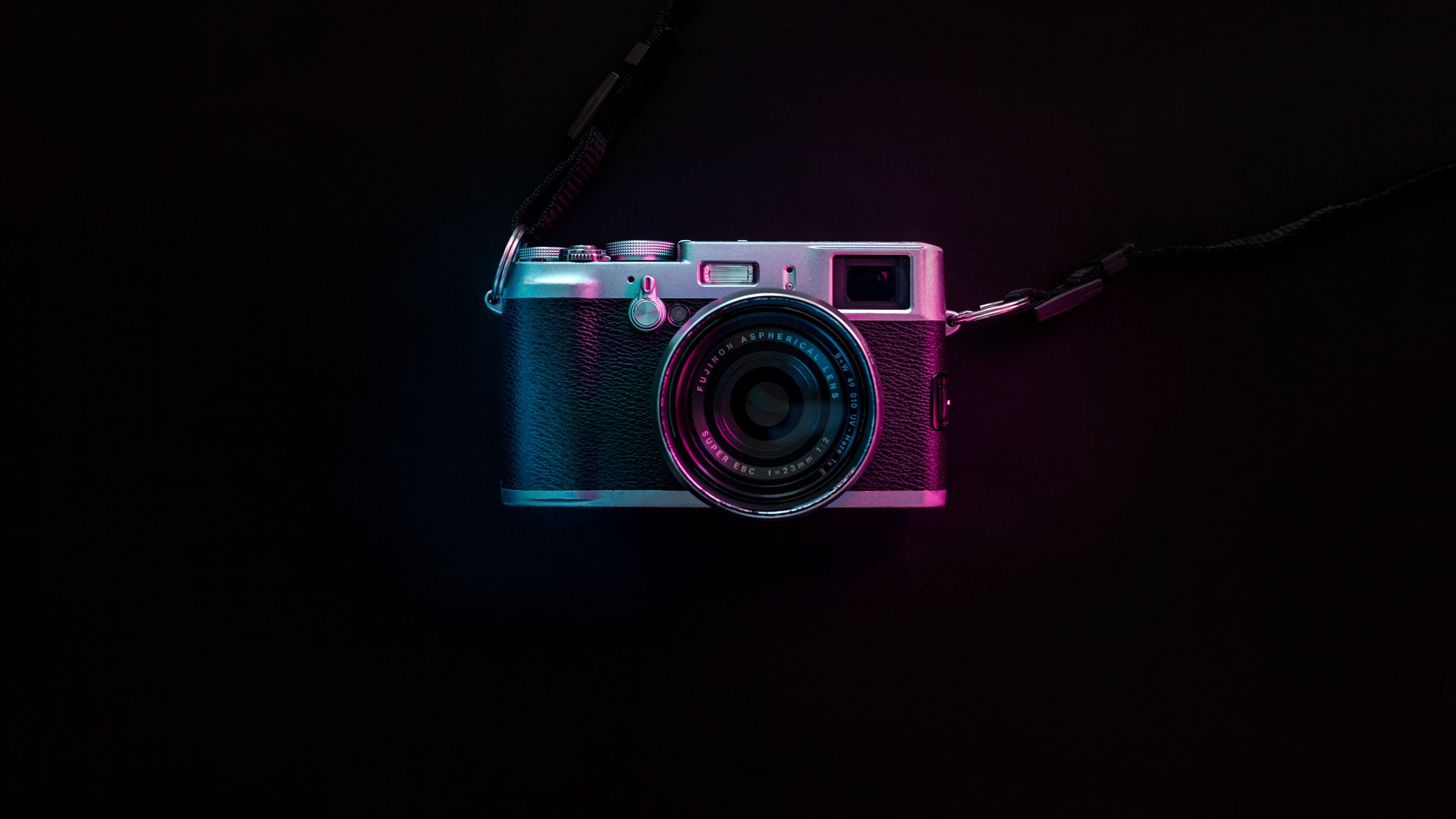 Обои камера, розовый, оптика камеры, Точка-и-снимай камеры, свет в разрешении 3840x2160