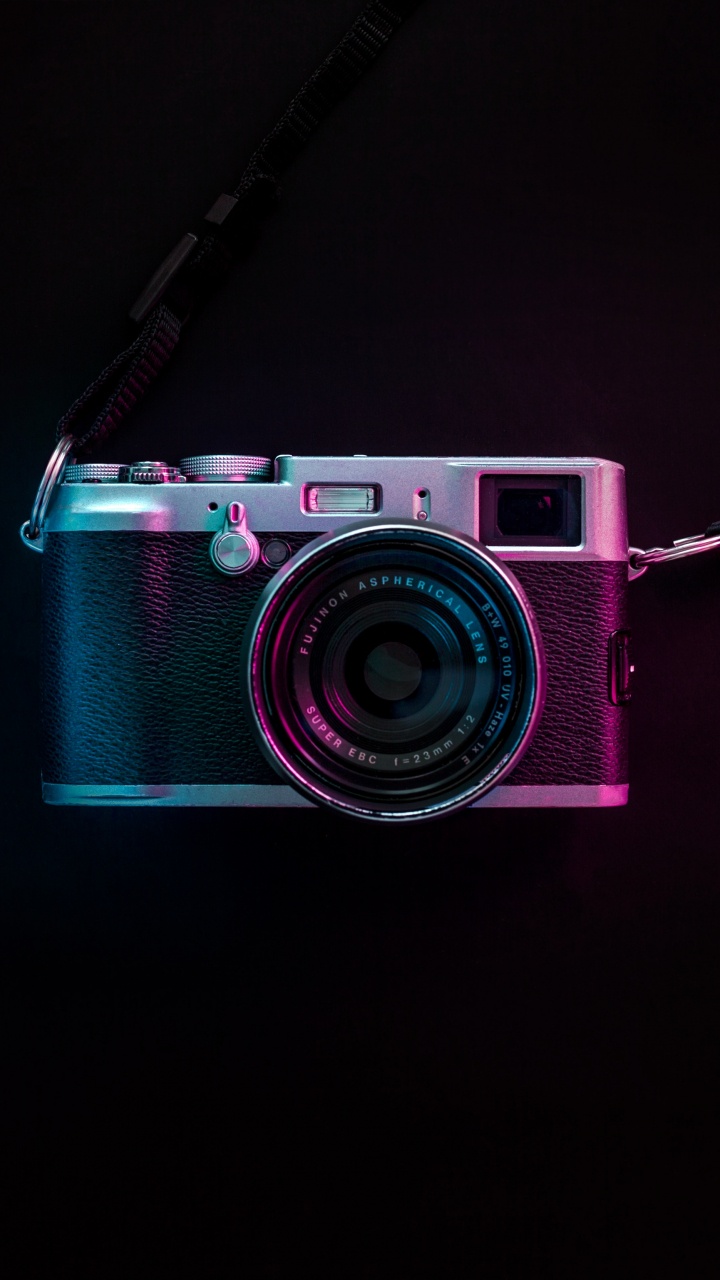 Обои камера, розовый, оптика камеры, Точка-и-снимай камеры, свет в разрешении 720x1280