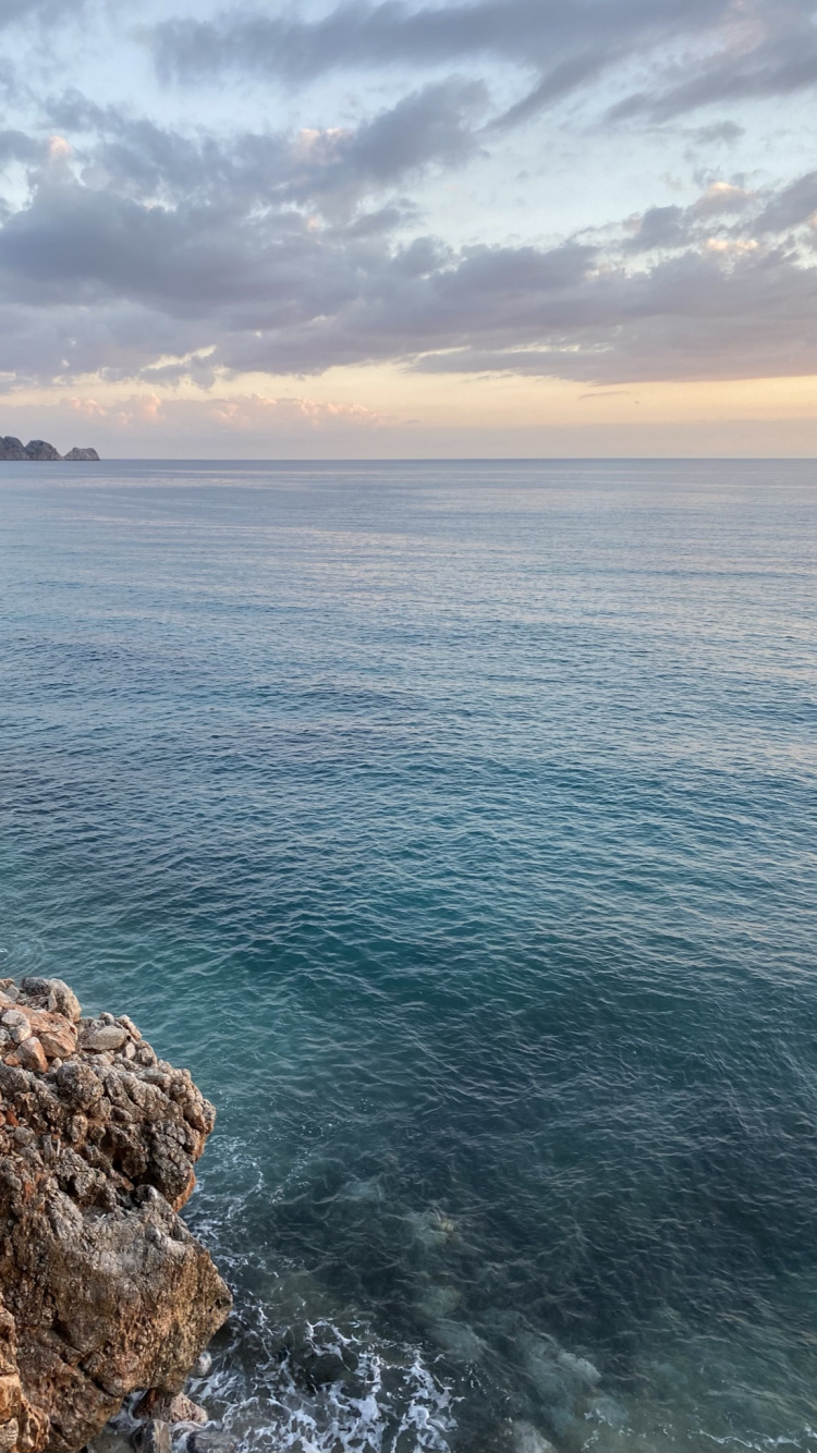 Обои Клеопатра Бич, вода, облако, гидроресурсы, природный ландшафт в разрешении 750x1334