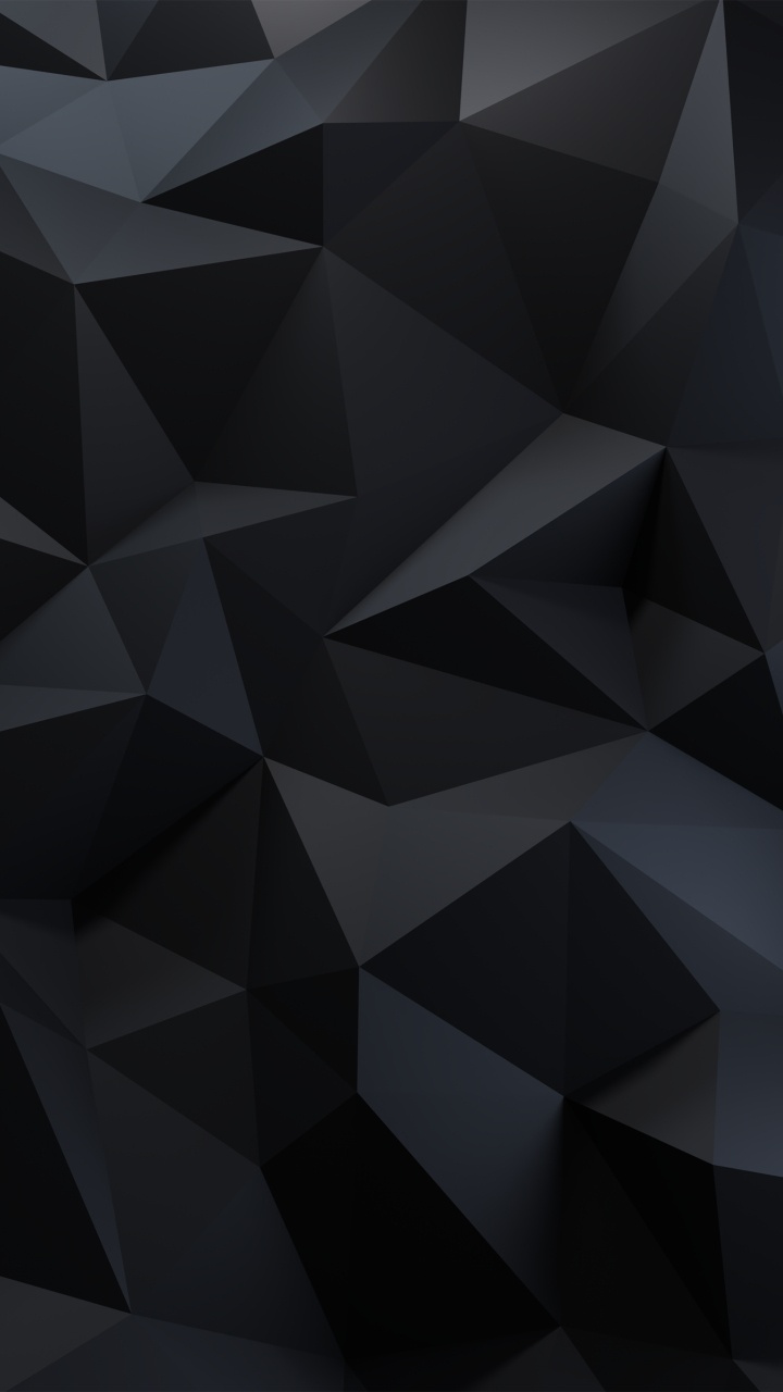 Обои черный, цвет, серый цвет, треугольник, симметрия в разрешении 720x1280