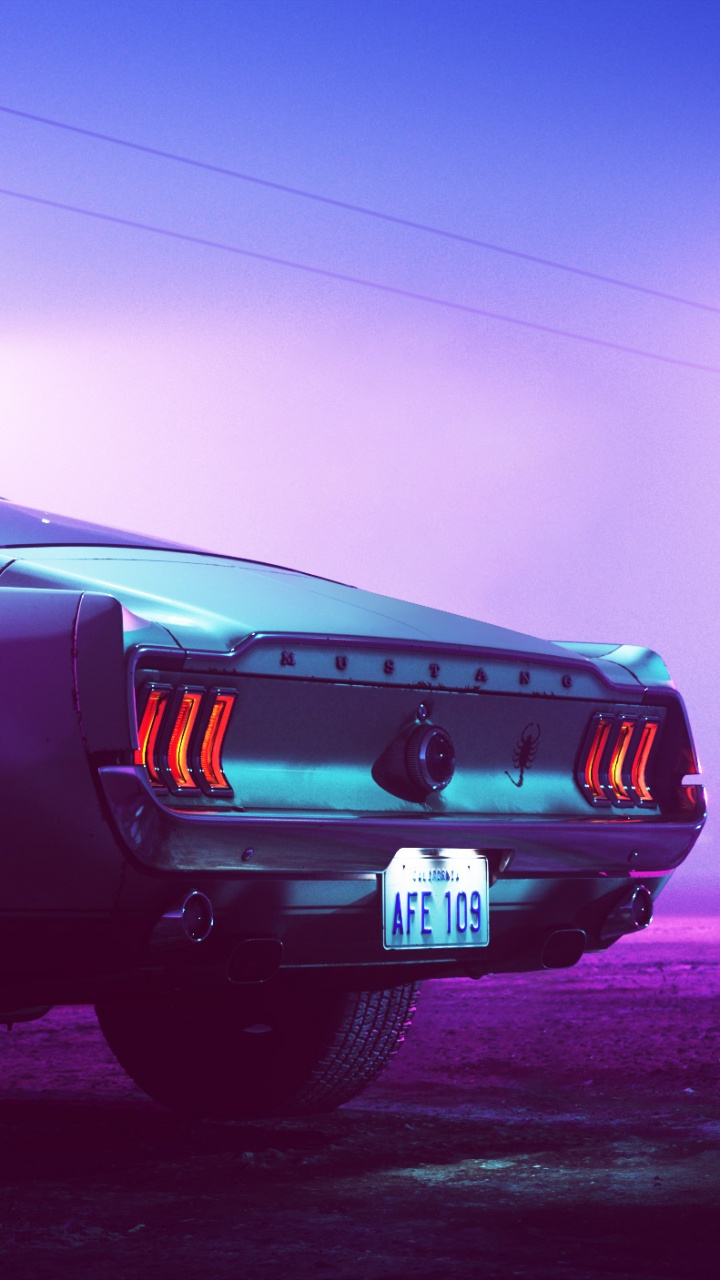 Обои авто, фастбэк, ford, мускул кар, спорткар в разрешении 720x1280