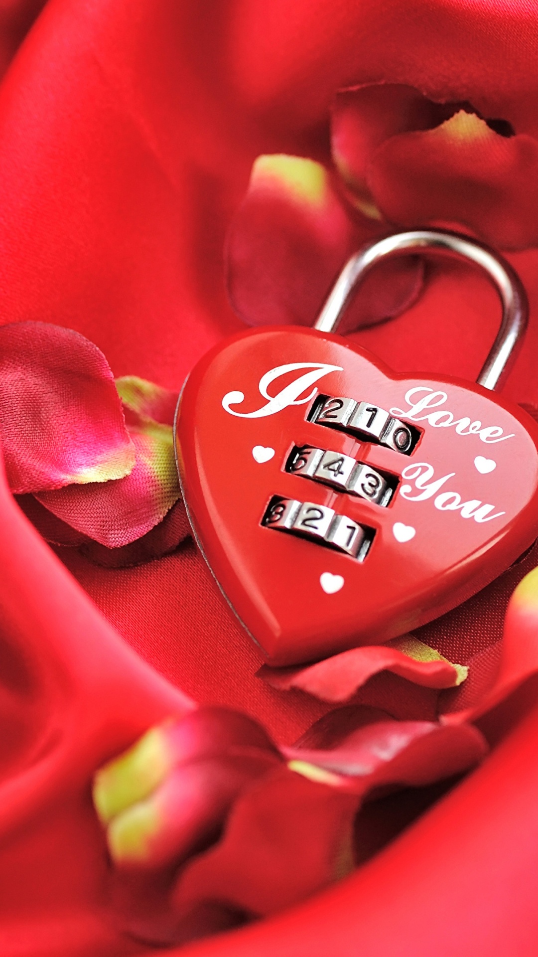 Обои красный цвет, День Святого Валентина, сердце, любовь, музыка в разрешении 1080x1920