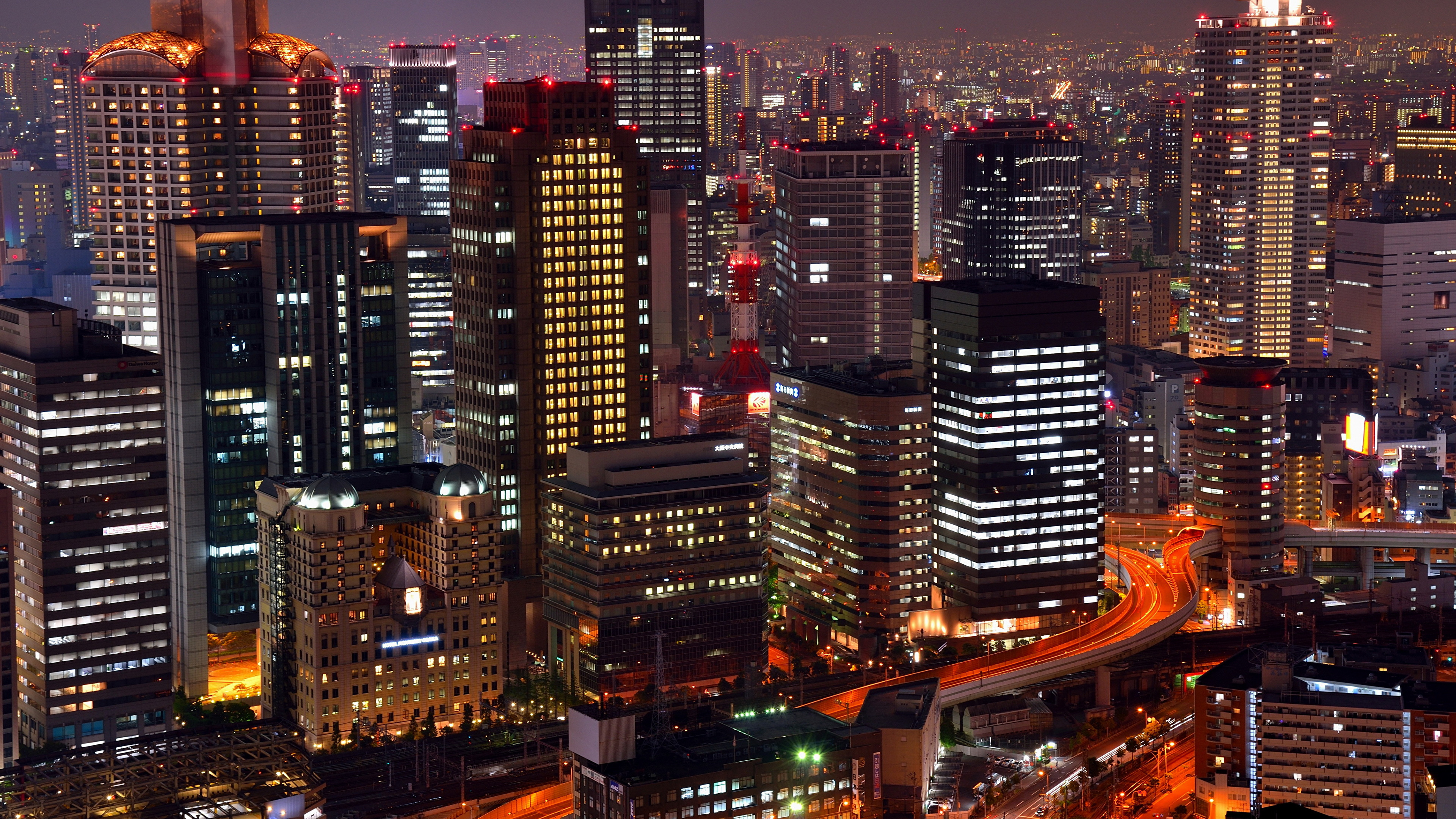 Обои городской пейзаж, город, метрополия, городской район, небоскреб в разрешении 3840x2160