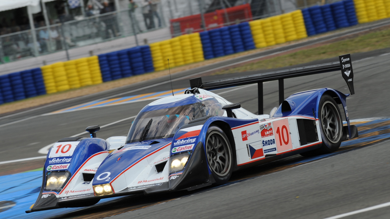 Обои Астон Мартин dbr9, спортивный гоночный автомобиль, гоночный автомобиль, автоспорт, автогонки в разрешении 1280x720