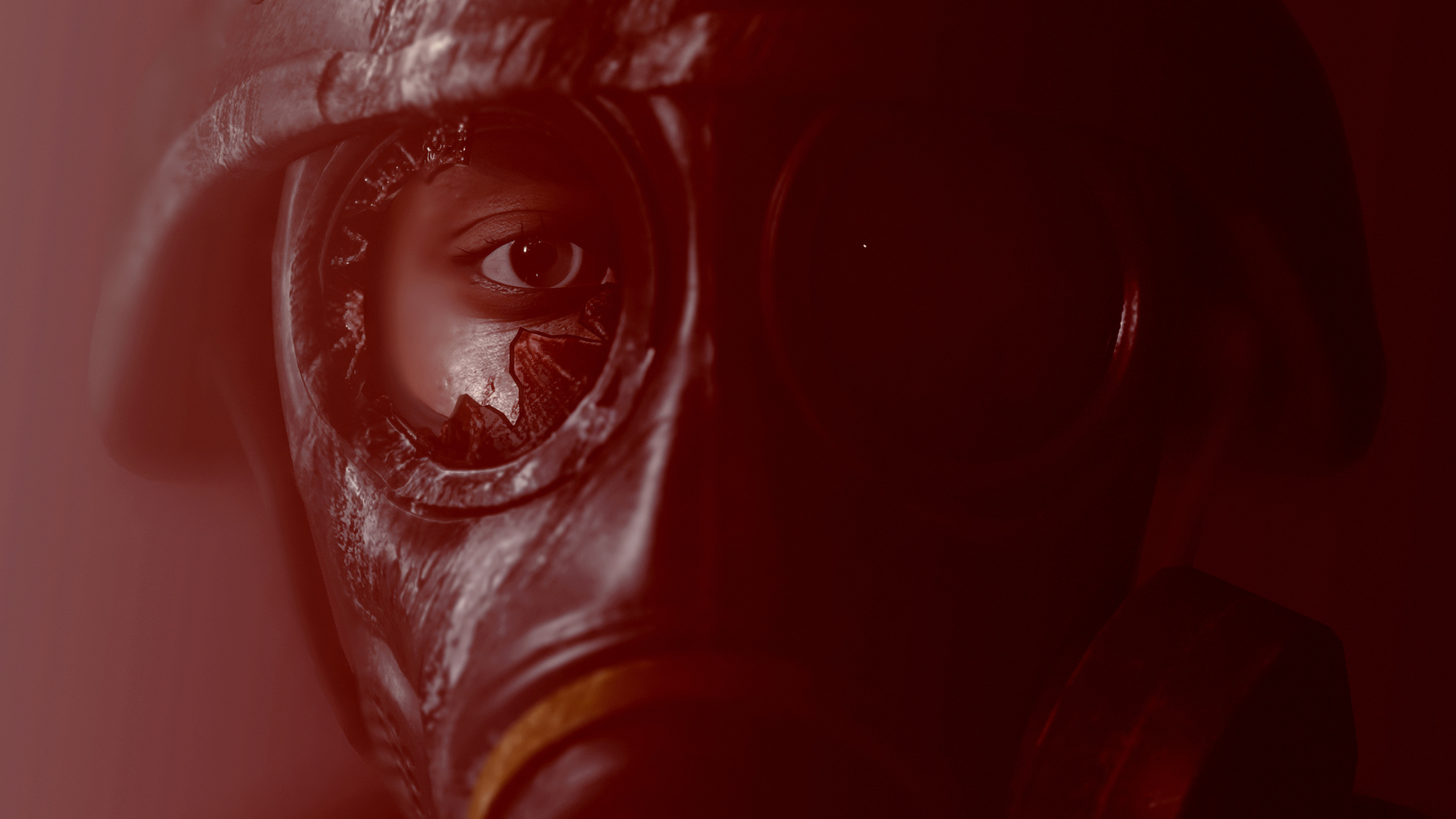 Обои Обитель Зла 2, капком, красный цвет, вода, губа в разрешении 2560x1440