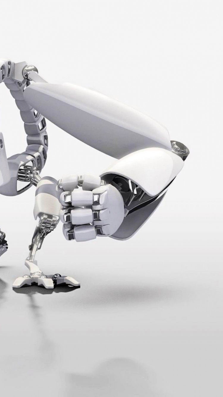 Обои робот, машина, технологии, и-робот, роботизированная рука в разрешении 750x1334