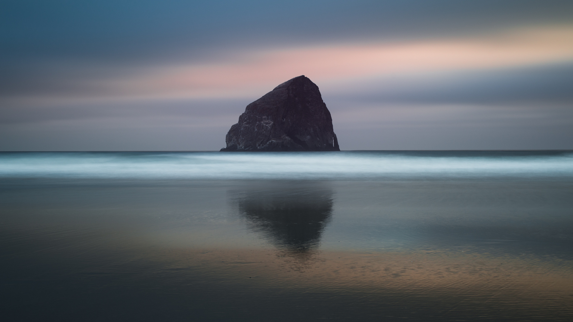 Обои море, океан, побережье, природа, рок в разрешении 1920x1080