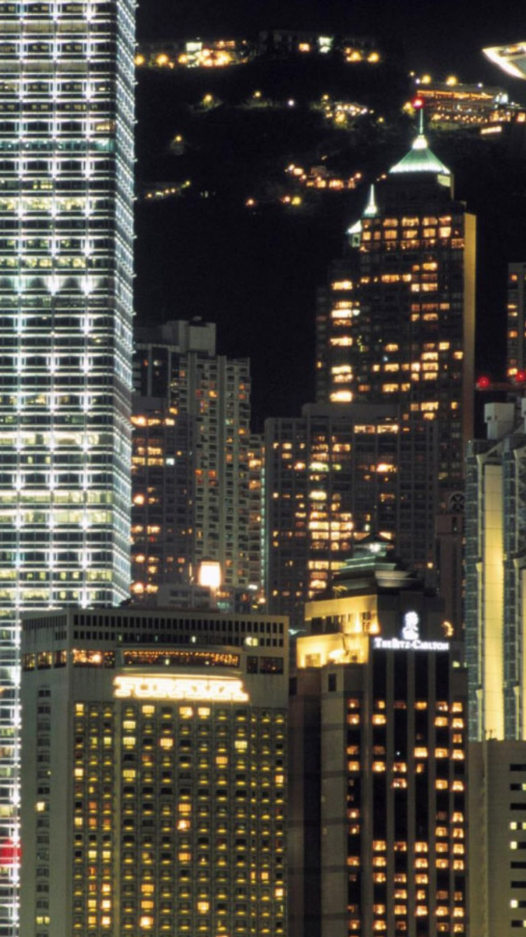 Обои Гонконг, город, городской пейзаж, метрополия, городской район в разрешении 750x1334