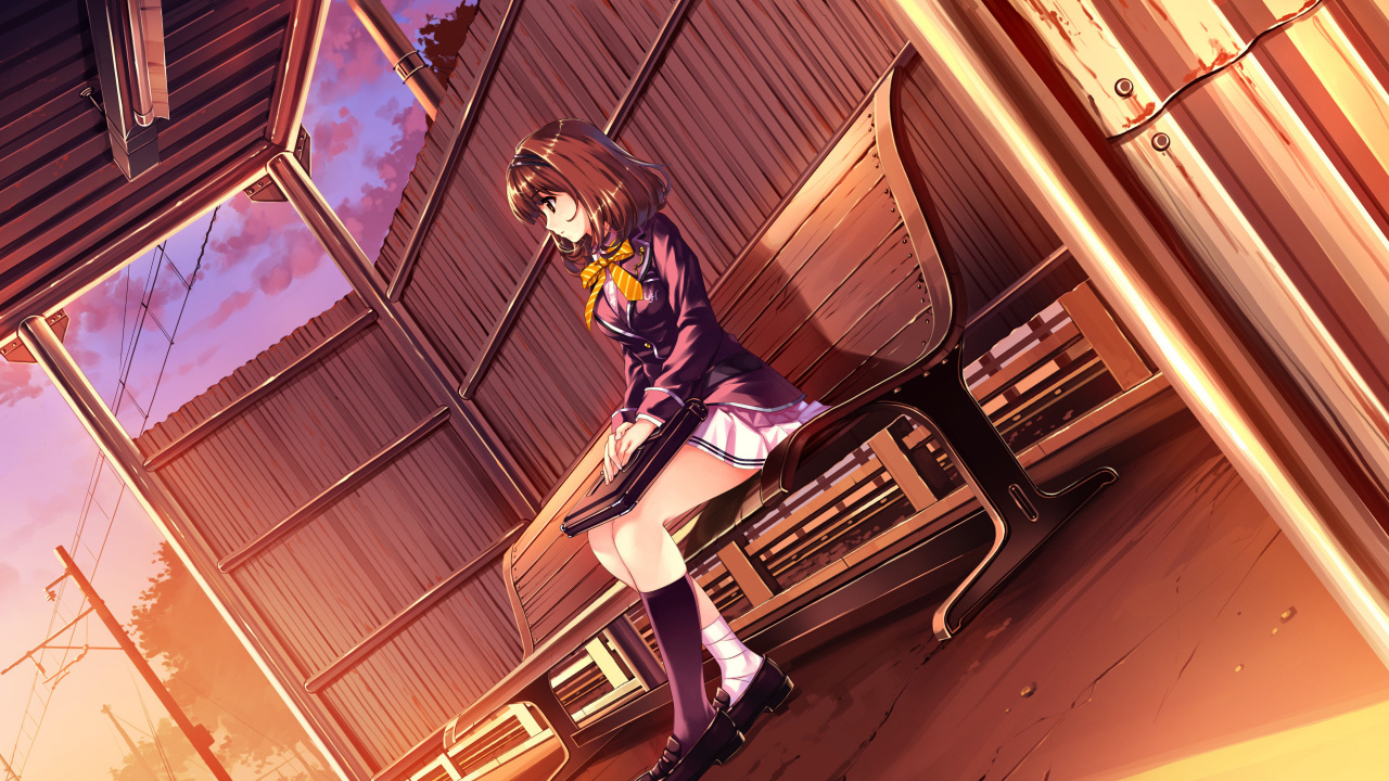 Обои аниме, женщина, Женский пол, отдых, девушка в разрешении 1280x720