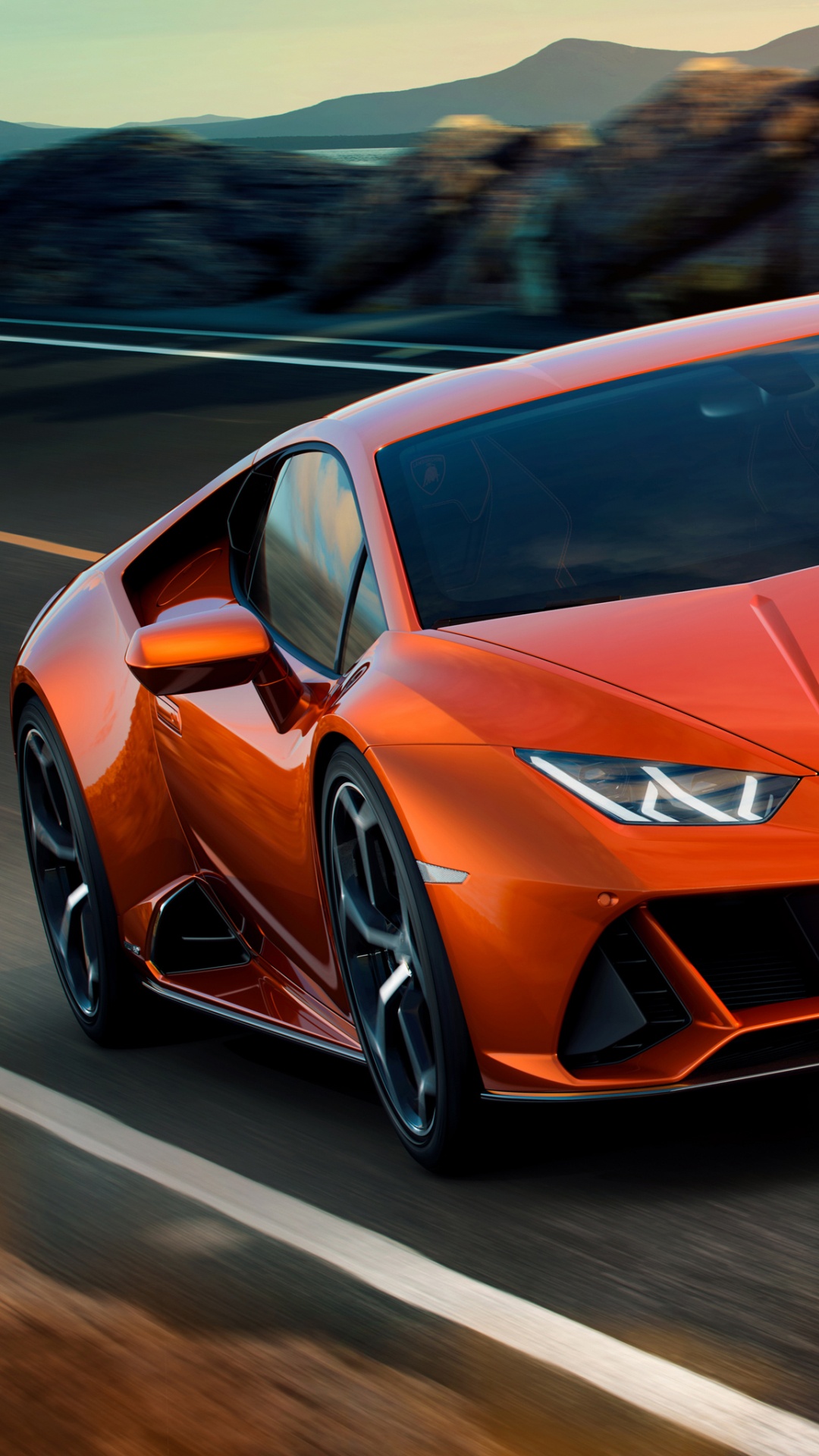 Обои Эво, Ламборгини авентадор, авто, Апельсин, суперкар в разрешении 1080x1920