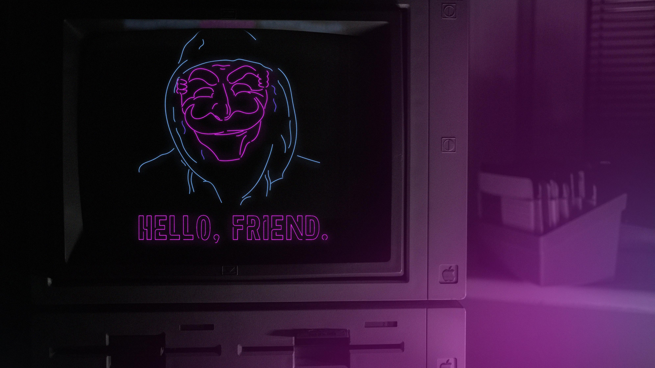 Обои eps1 0 hellofriend мова, розовый, пурпур, технологии, электронное устройство в разрешении 2560x1440