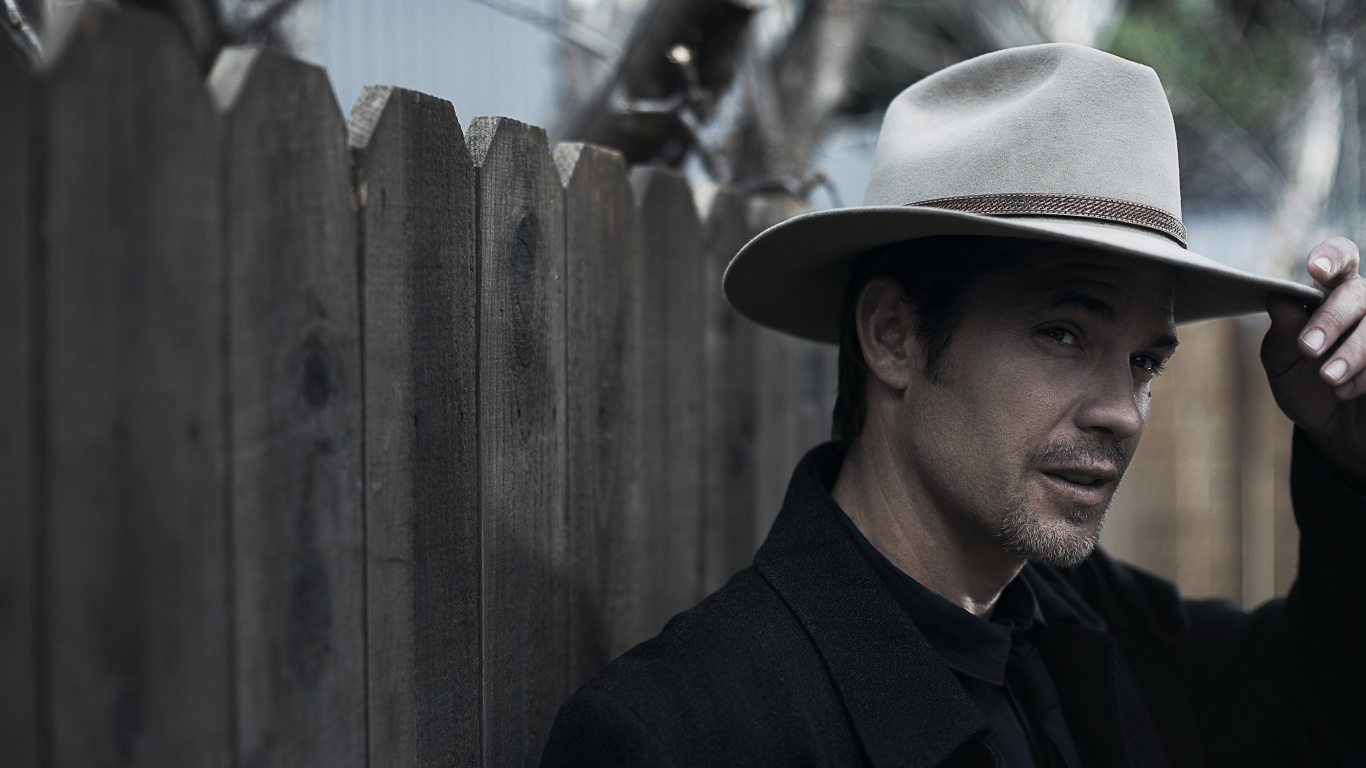 Обои Тимоти Олифант, Оправдано, Рейлан Гивенс, вестерн, шляпа в разрешении 1366x768