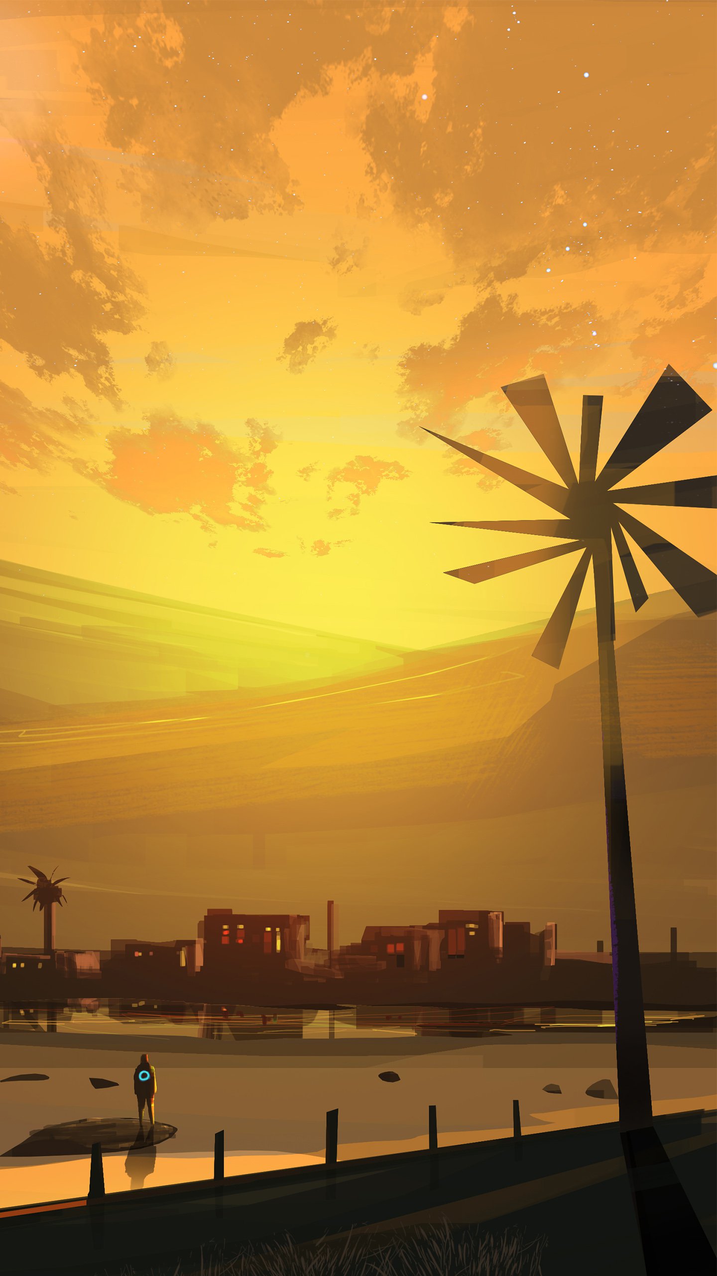 Обои облако, атмосфера, вода, послесвечение, свет в разрешении 1440x2560