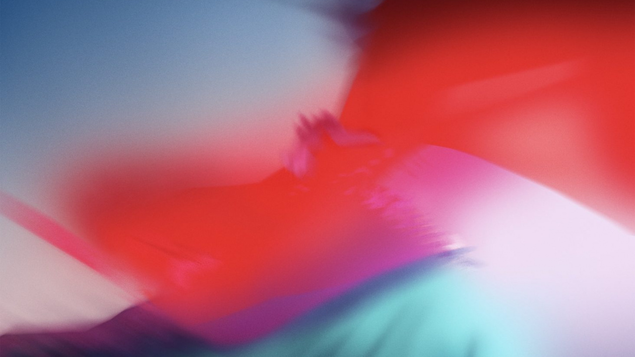 Обои яблоко, ios, iOS 12, вода, Фиолетовый в разрешении 1280x720