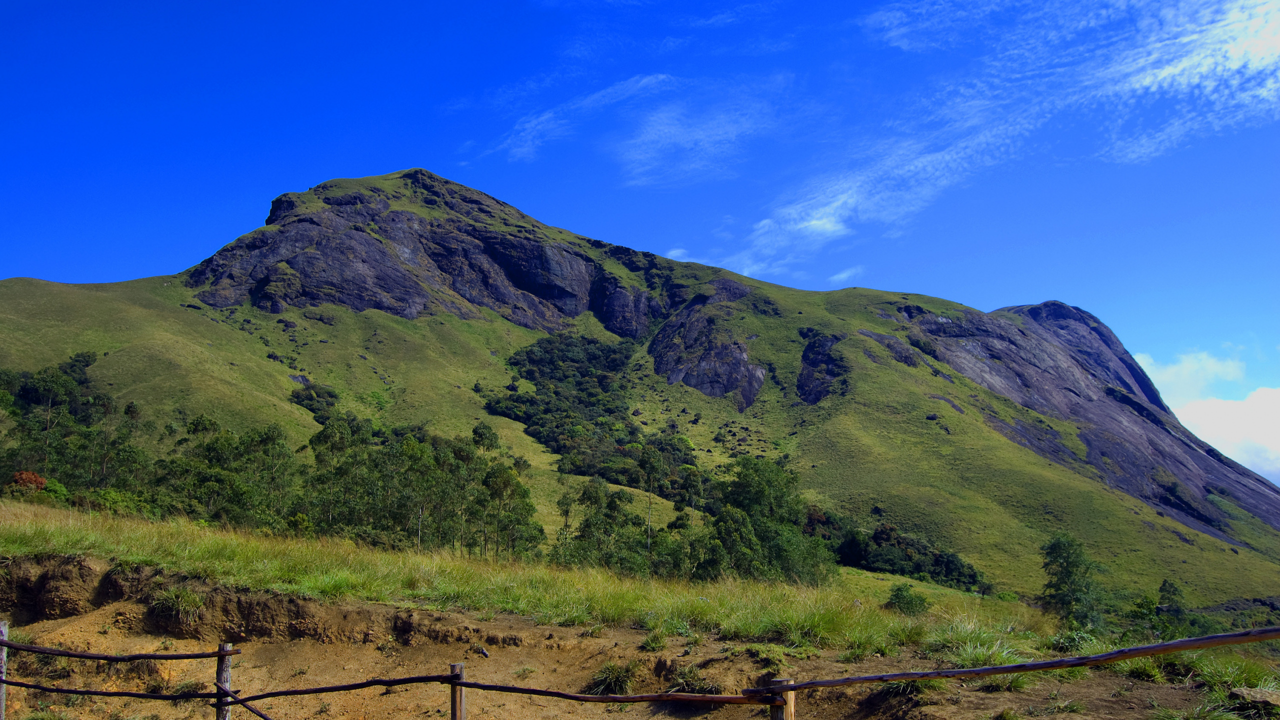Обои пик anamudi, Анай-Муди, муннар, Национальный Парк Эравикулам, гора в разрешении 2560x1440