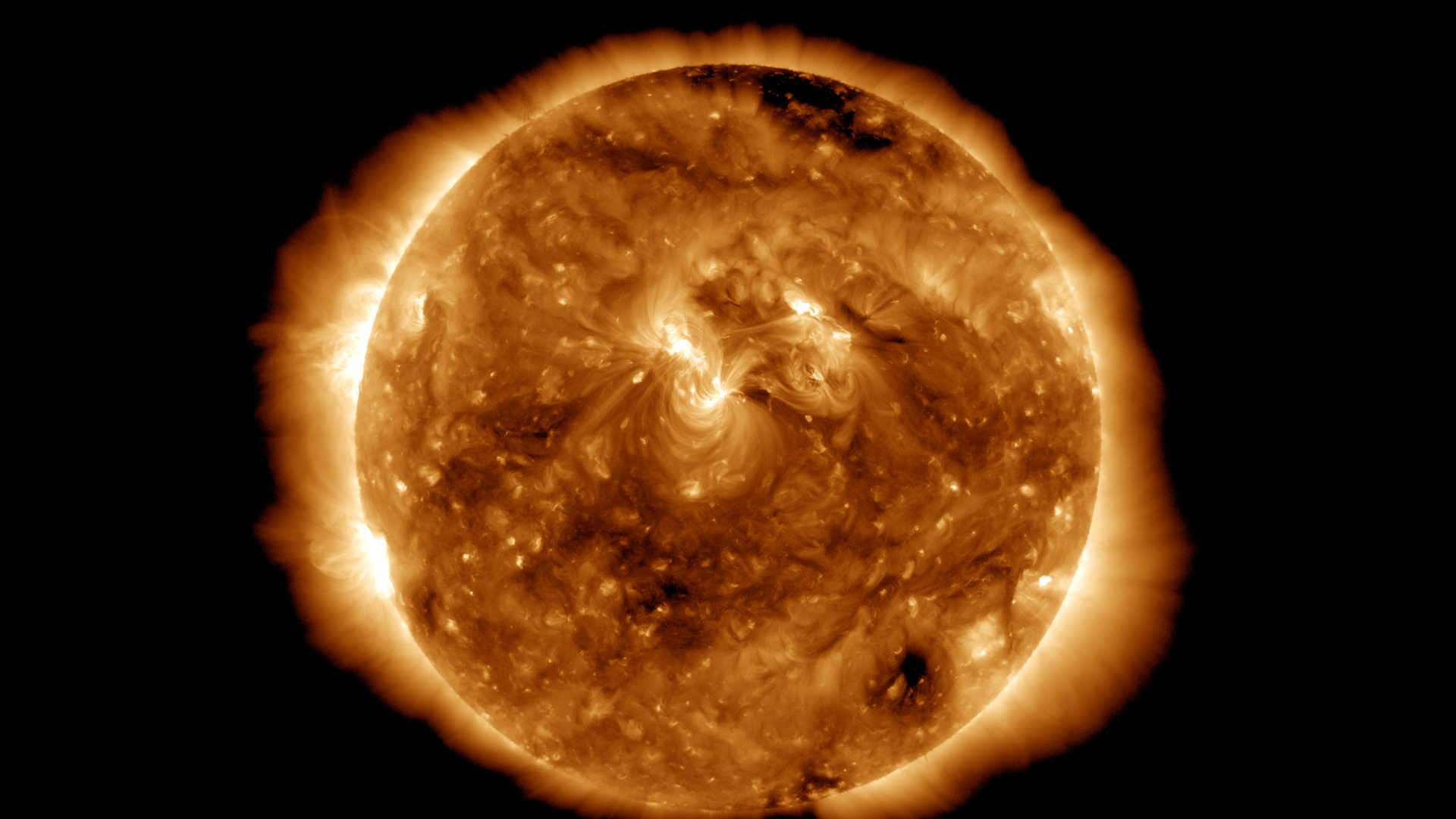 Обои солнце, астрономический объект, атмосфера, космос, планета в разрешении 1920x1080