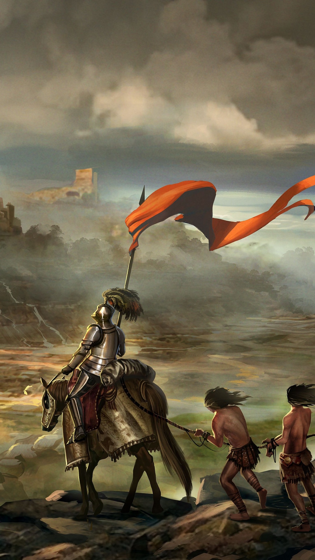 Обои средневековье, мифология, живопись, мир, пейзаж в разрешении 1080x1920