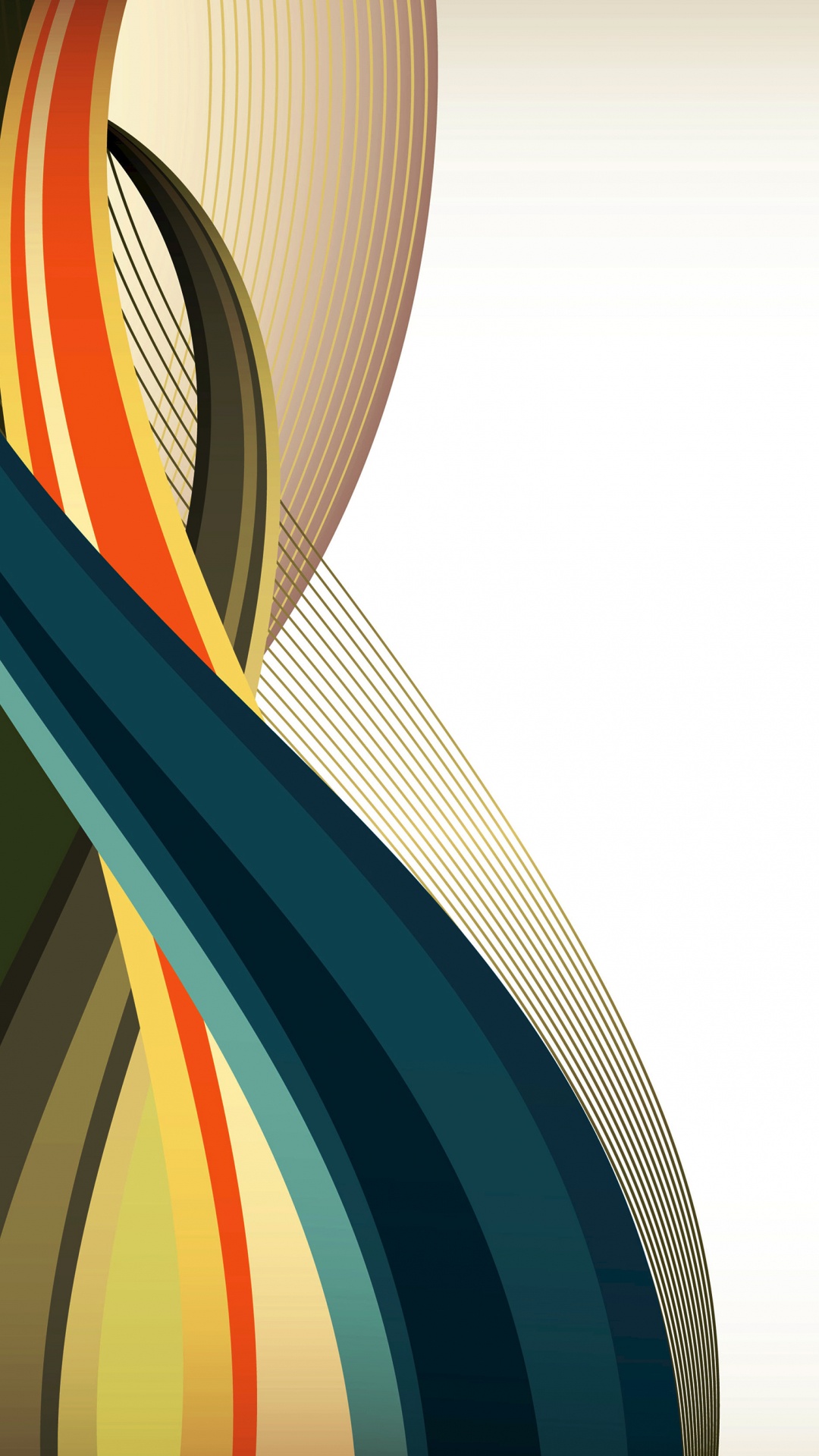 Обои угол, линия, Оранжевый цвет, арт, полутона и оттенки в разрешении 1080x1920