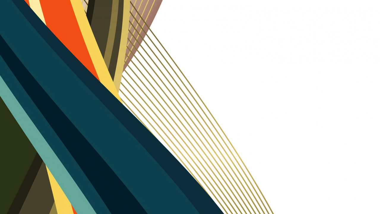 Обои угол, линия, Оранжевый цвет, арт, полутона и оттенки в разрешении 1280x720