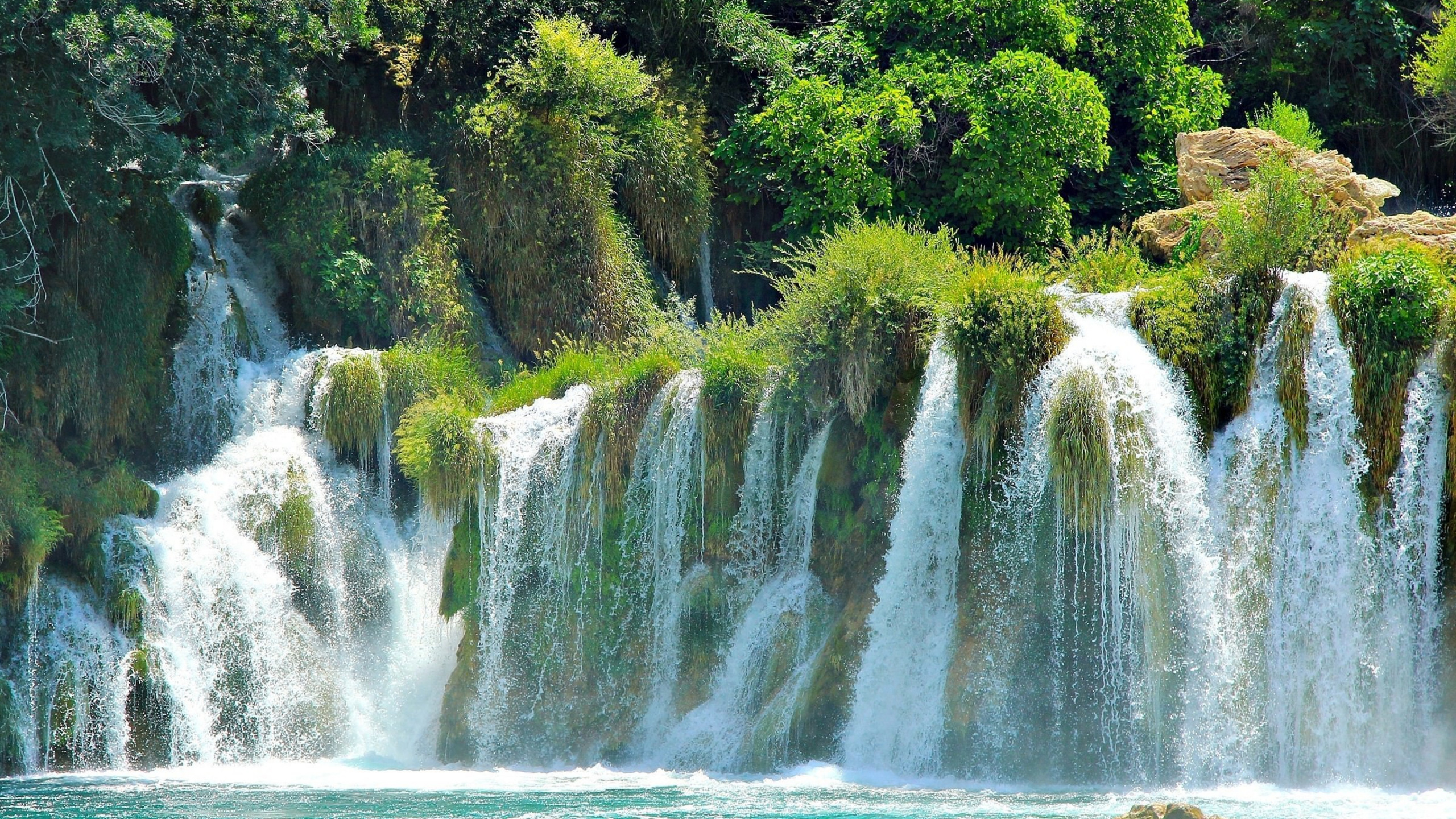 Обои национальный парк крка, водопад, национальный парк, парк, Крка в разрешении 2560x1440
