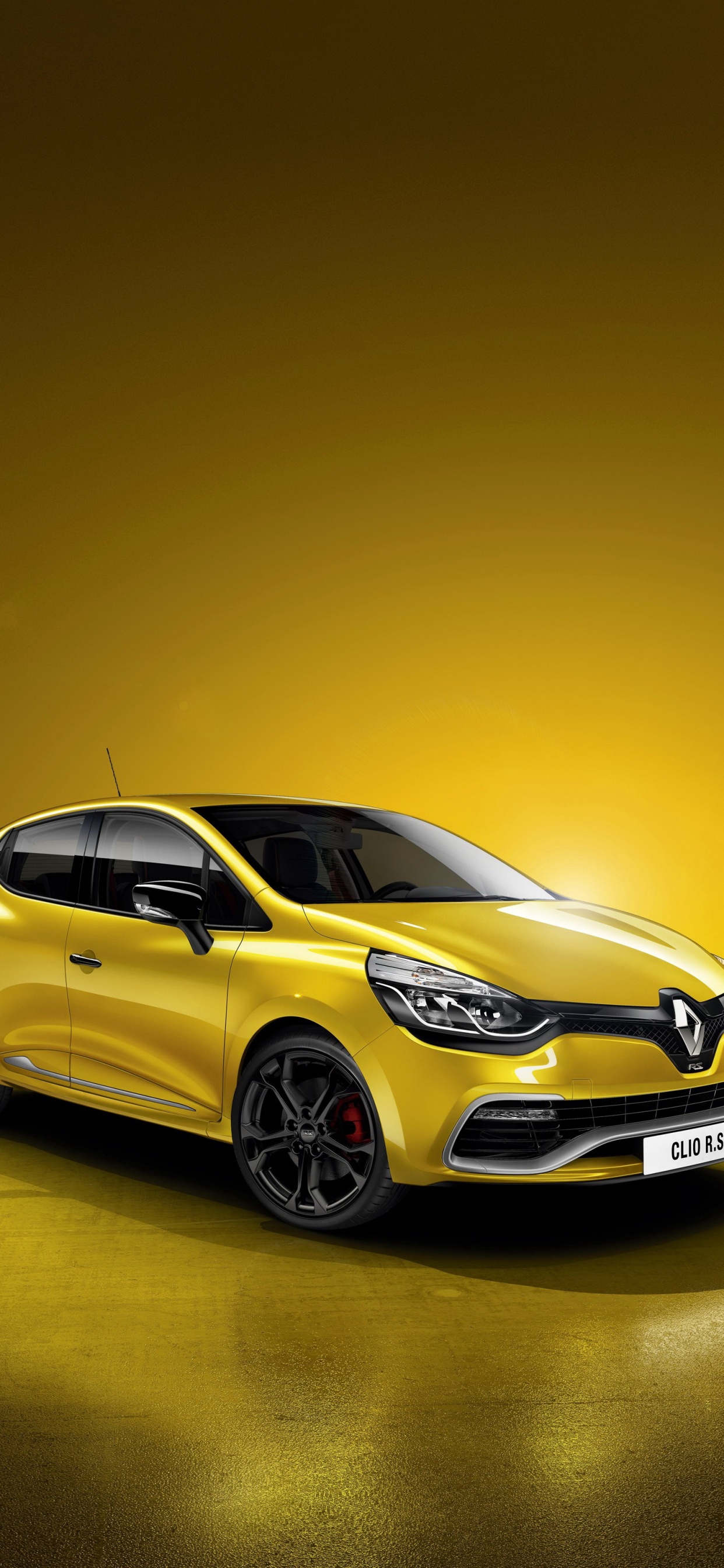 Обои Рено, авто, Рено Спорт, желтый, Хот-хэтч в разрешении 1242x2688