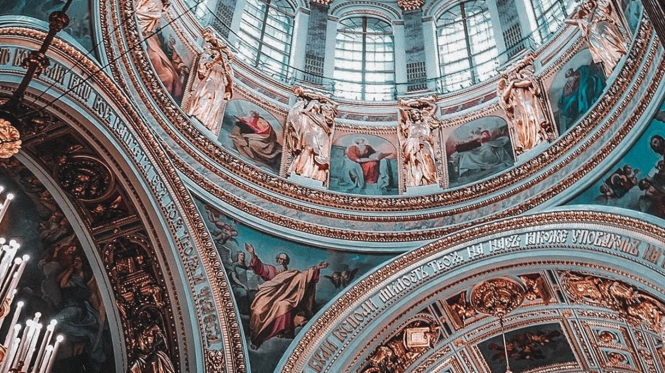 Обои собор Василия Блаженного, собор, Кентерберийский собор, базилика, Сент-Шапель в разрешении 1366x768