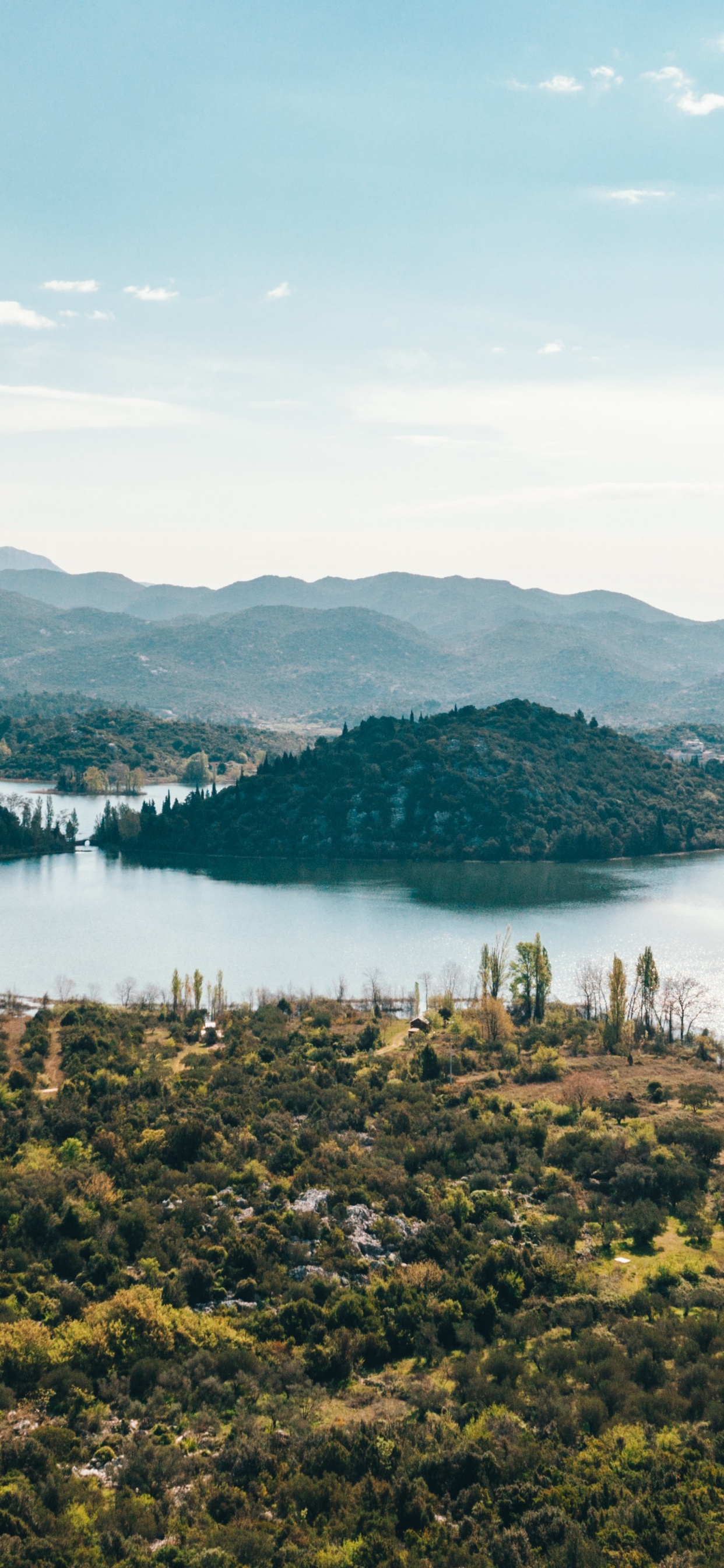 Обои Далмация, облако, вода, гора, экорегион в разрешении 1242x2688