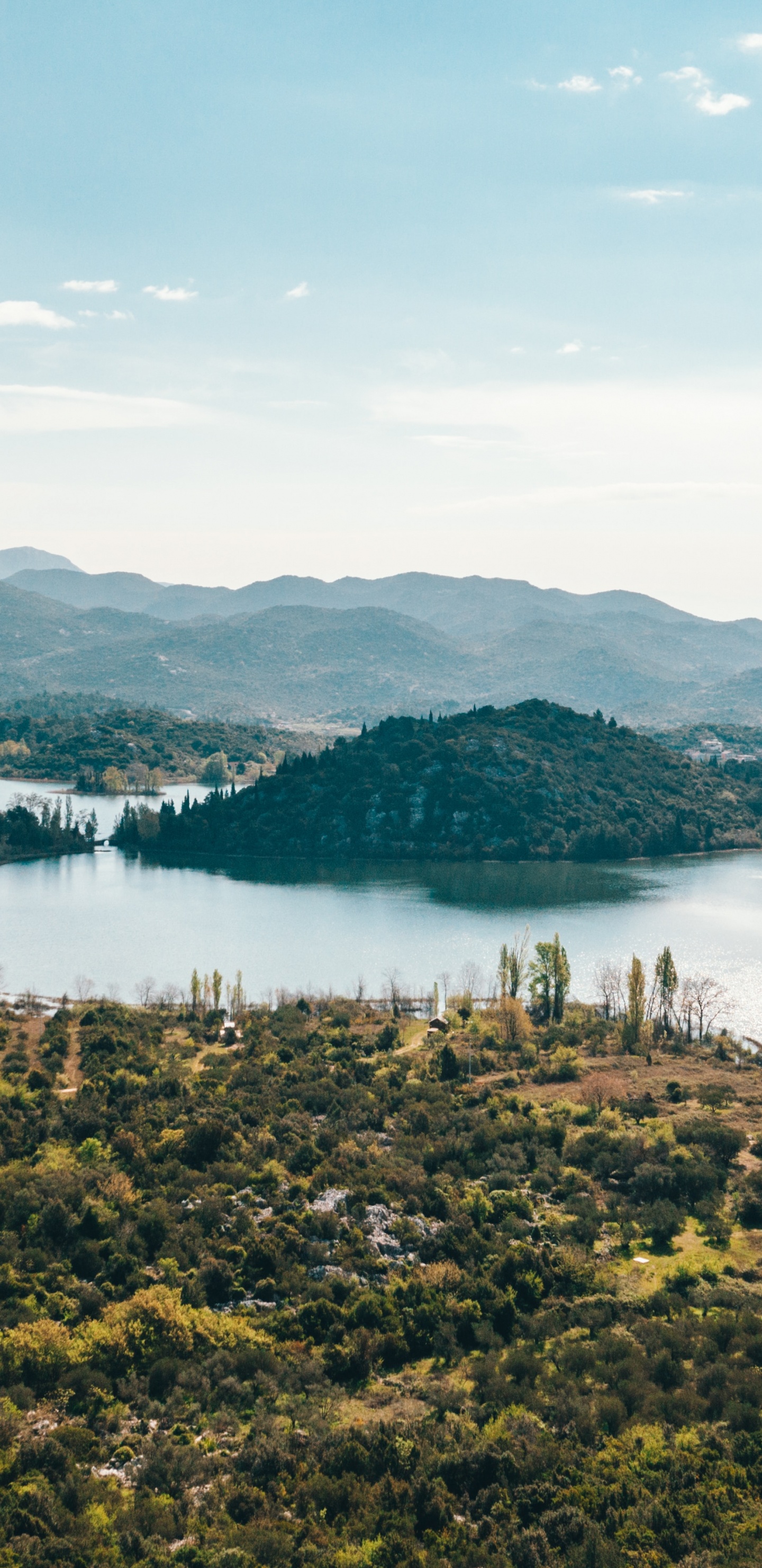 Обои Далмация, облако, вода, гора, экорегион в разрешении 1440x2960