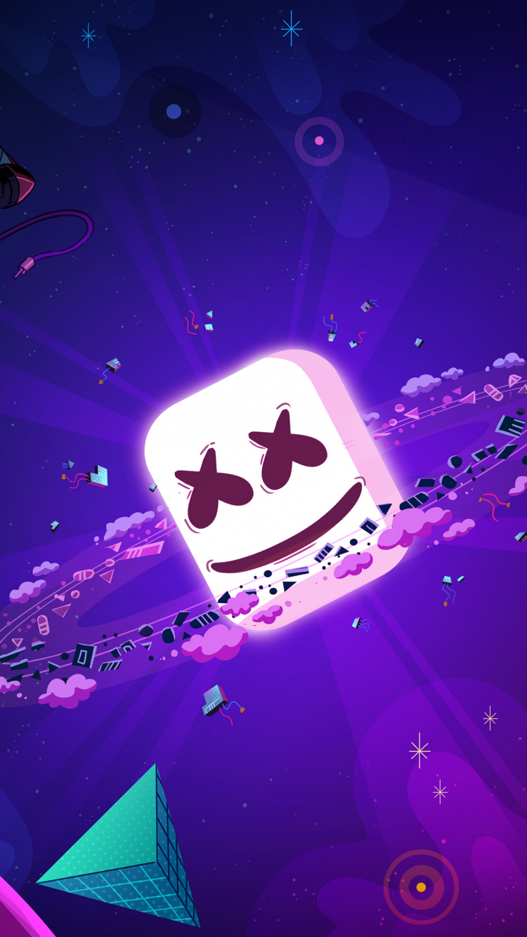 Обои муха, графический дизайн, пурпур, Фиолетовый, Визуальный эффект освещения в разрешении 750x1334