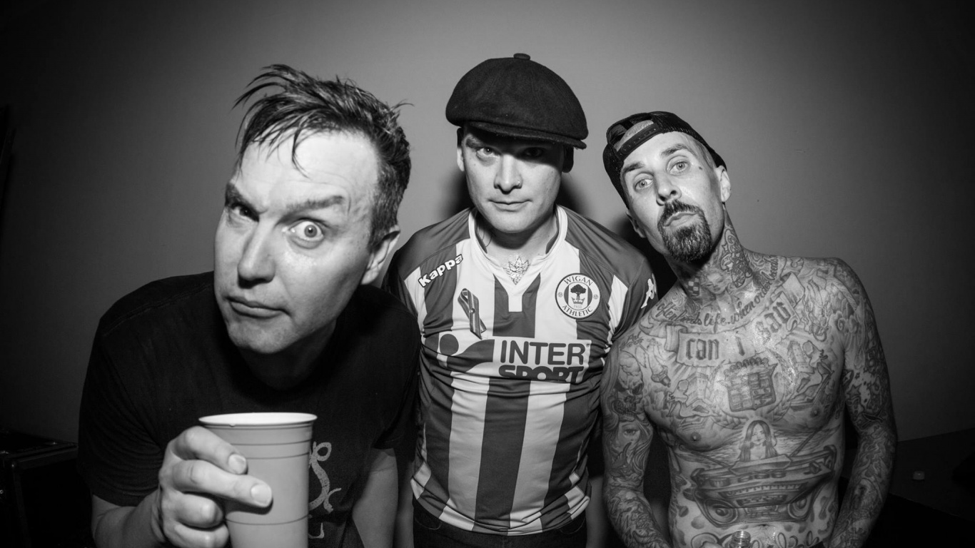 Обои Марк Хоппус, Блинк-182, поп-панк, панк-рок, Калифорния в разрешении 1366x768