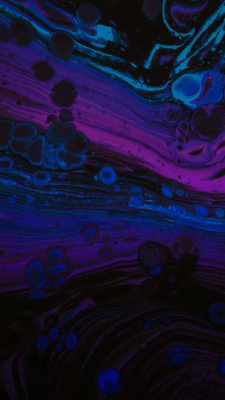 Обои свет, фрактальное искусство, пурпур, природа, лазурный в разрешении 750x1334