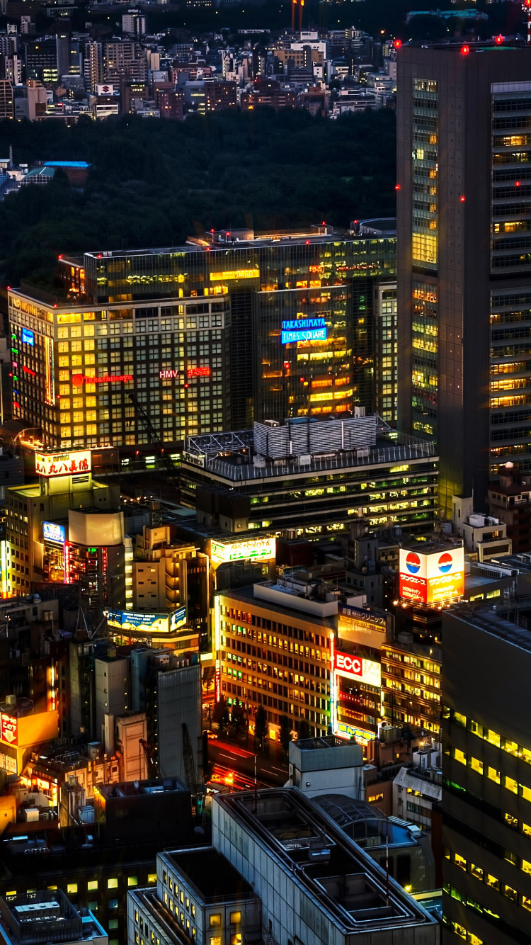 Обои Токио, метрополия, городской район, город, городской пейзаж в разрешении 750x1334