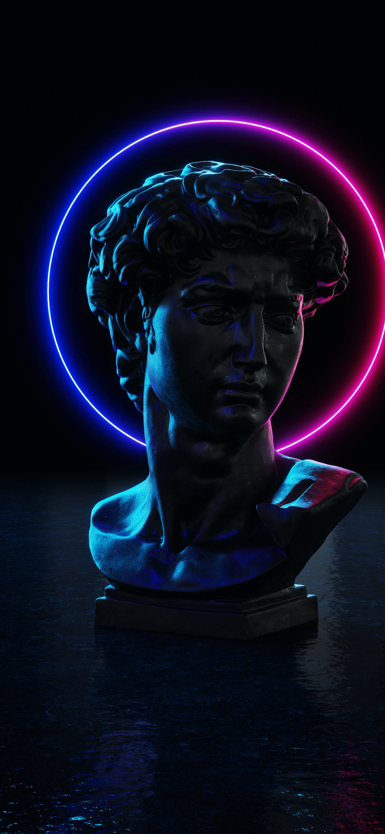 Обои скульптура, статуя, арт, древнегреческая скульптура, визуальное искусство в разрешении 1242x2688