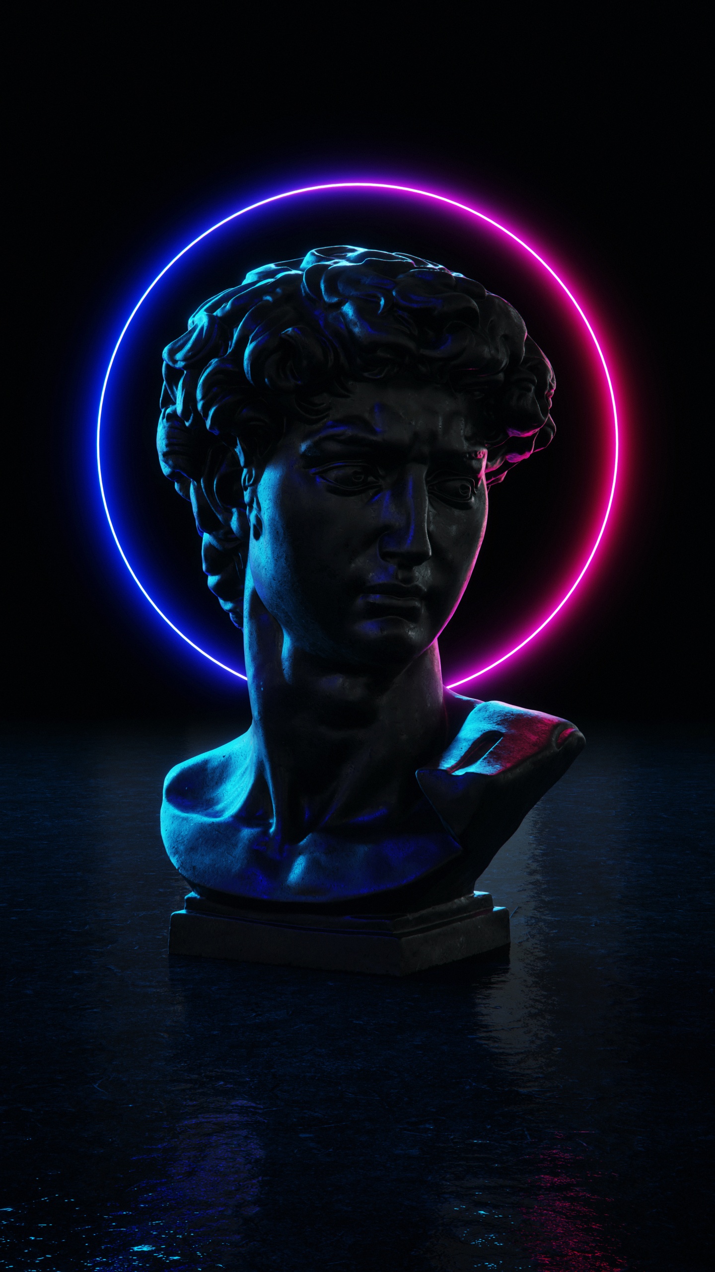 Обои скульптура, статуя, арт, древнегреческая скульптура, визуальное искусство в разрешении 1440x2560