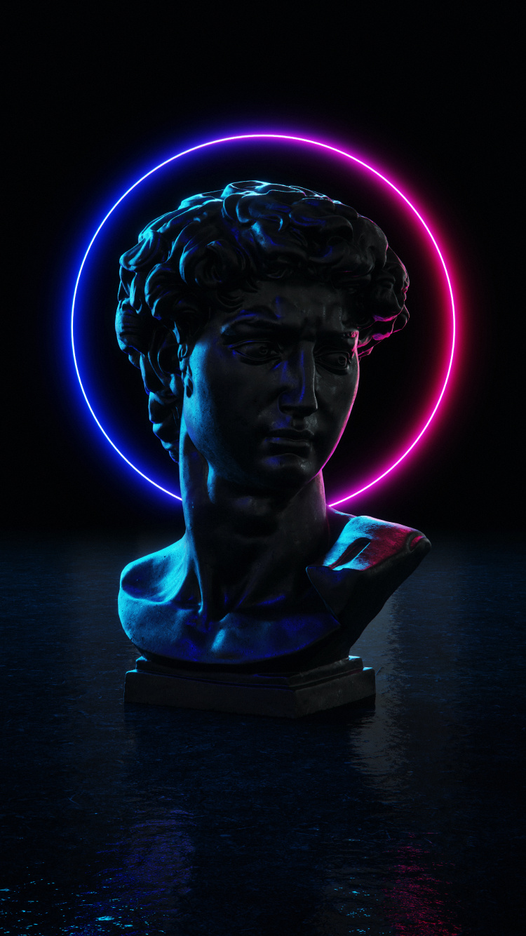 Обои скульптура, статуя, арт, древнегреческая скульптура, визуальное искусство в разрешении 750x1334