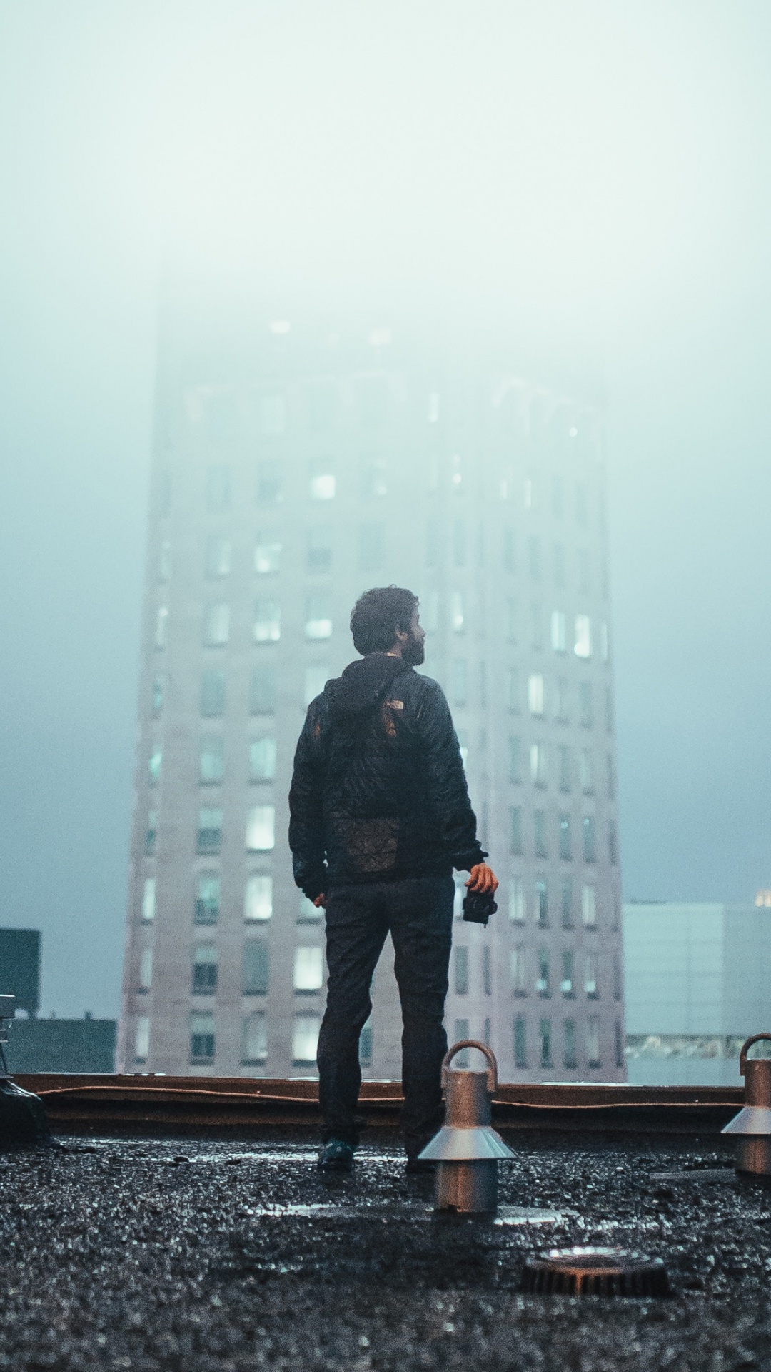 Обои стояние, вода, дневное время, атмосфера, дождь в разрешении 1080x1920